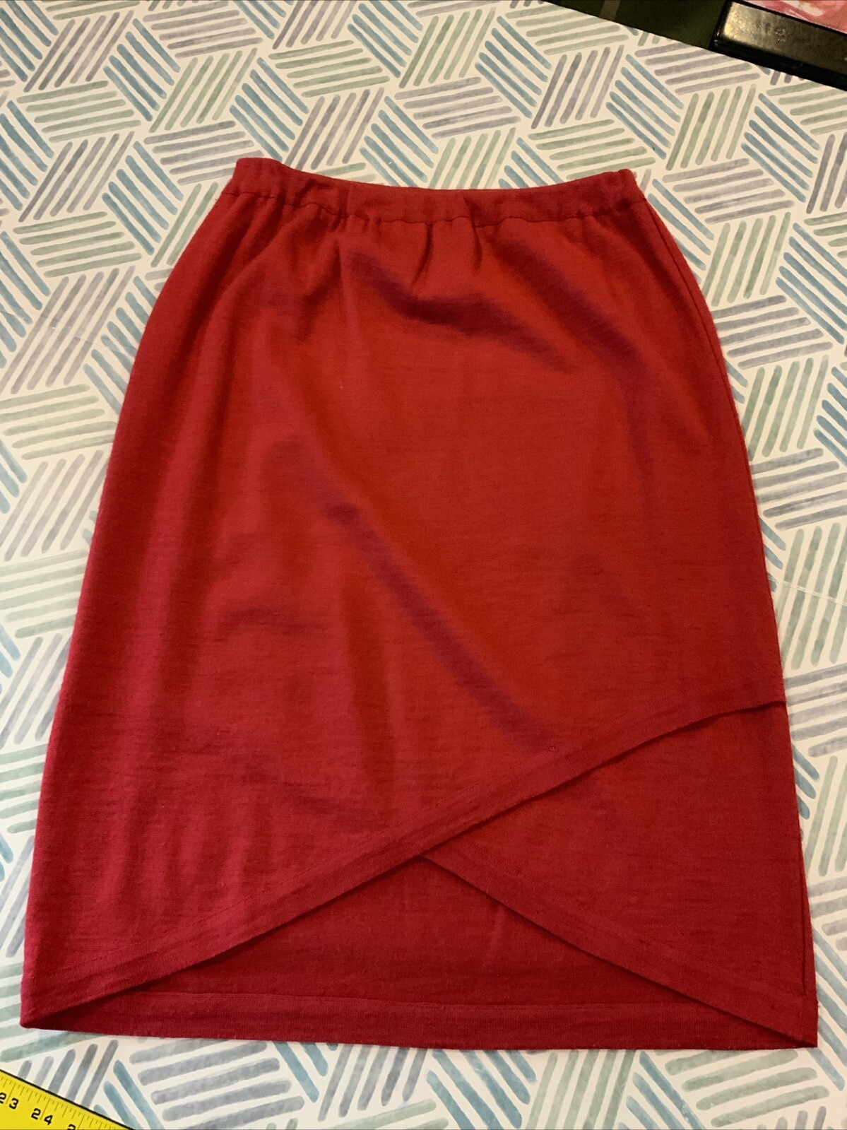 Marc D’Alcy Vintage 80s Knit Skirt Suit Knit Sweater Beaded Embroidery Sz Sz L ￼