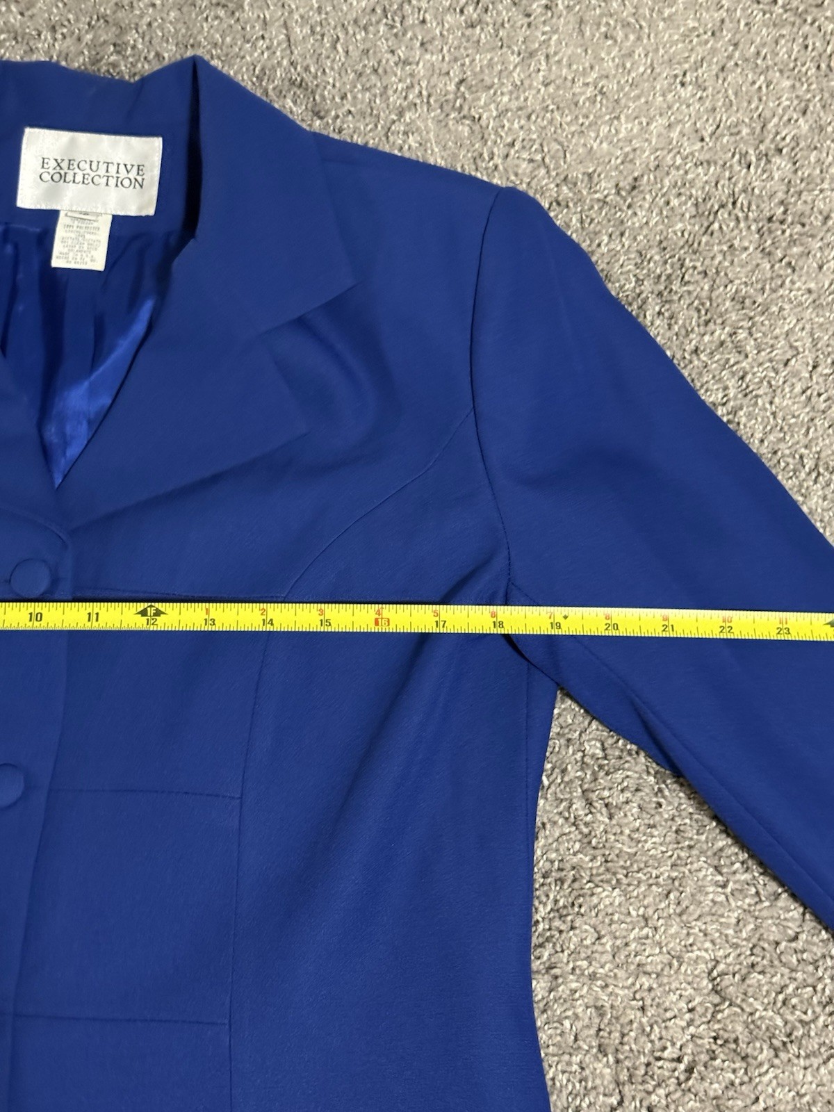 Vintage Executive Collection Women’s Blue Set of Skirt and Coat Size 10 USA Made