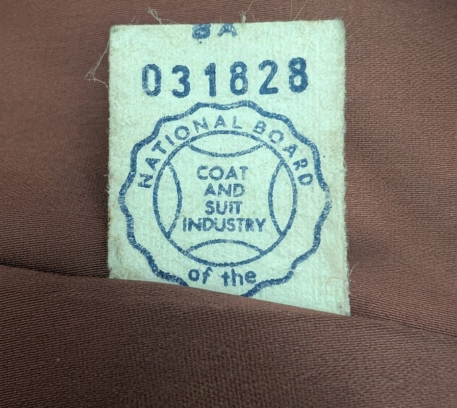 Vintage 50s 60s Wool Overcoat Peacoat Up-To-Date Double Breasted Mid Century Mod