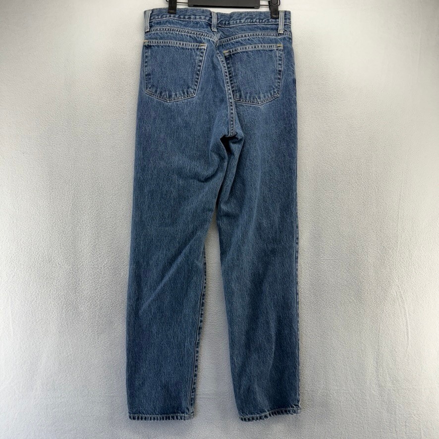 Vintage Banana Republic Jeans Womens 10 Blue Made In USA Button Fly Straight 90s