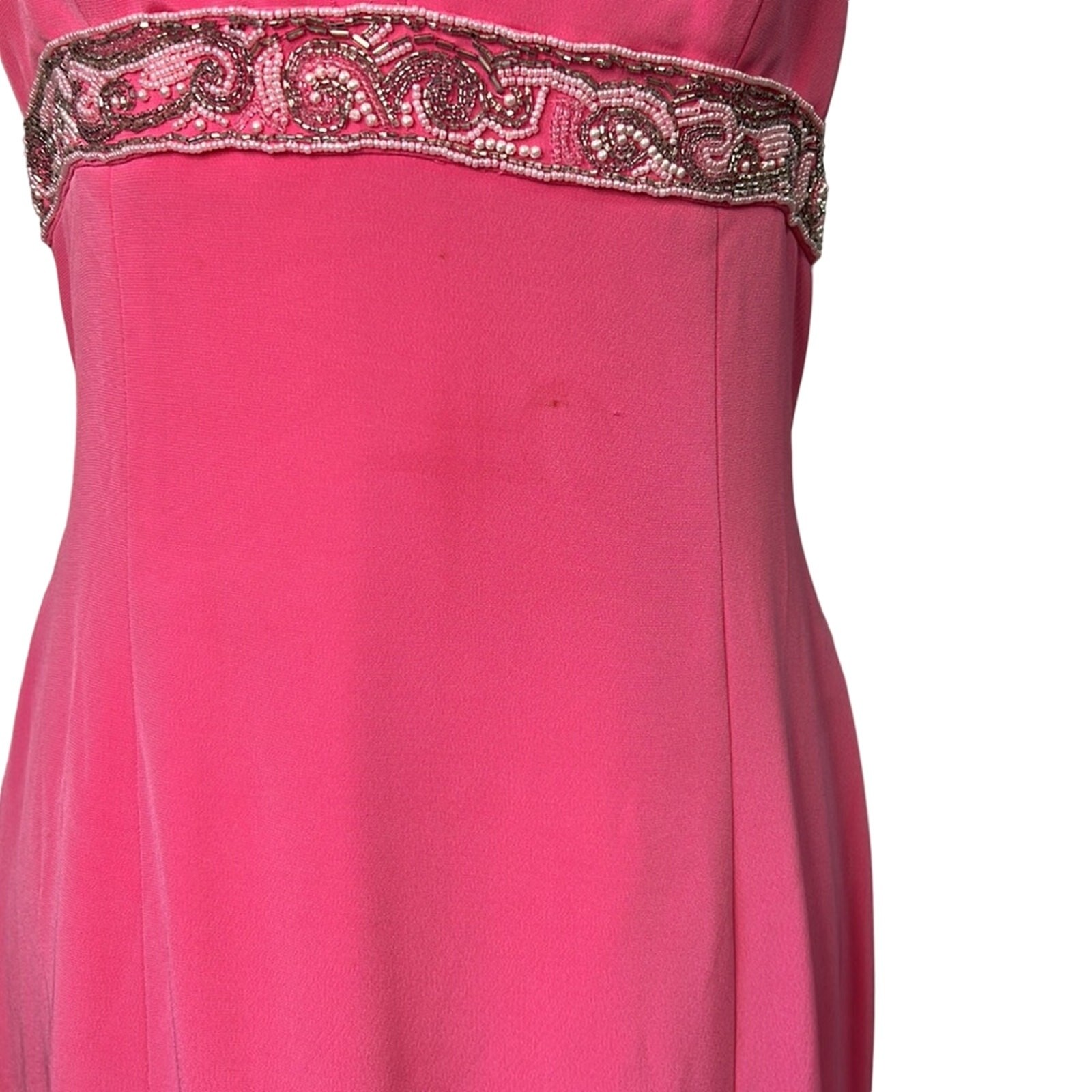 Vintage 90 Dress formal pink Oleg Cassini Black Tie Nieman Marcus