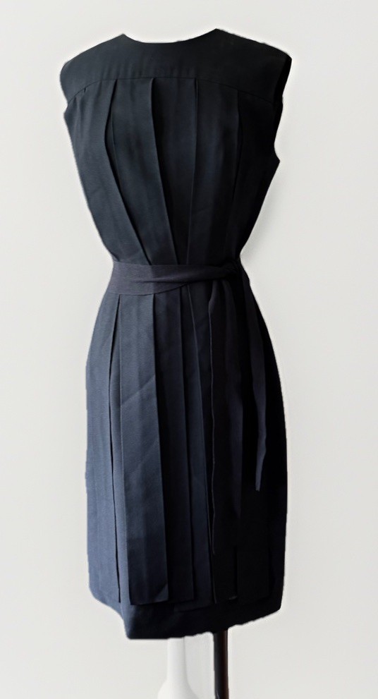 Vintage 60’s Black Crepe Iconic Car Wash Dress No Makers Tag – Union Tag – Sz 10