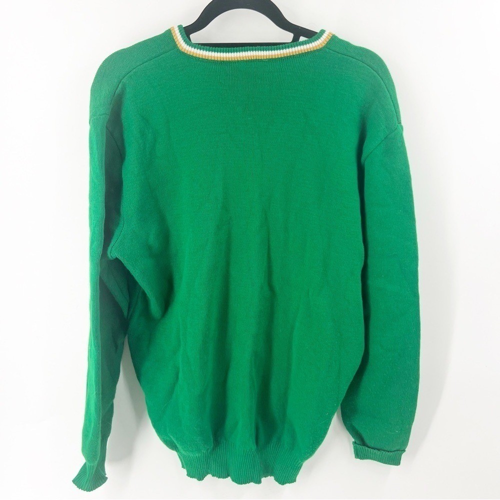 ✅ Vintage SUGRA Ireland Green Sweater St Patrick’S DAY V-NECK SWEATER SIZE 44