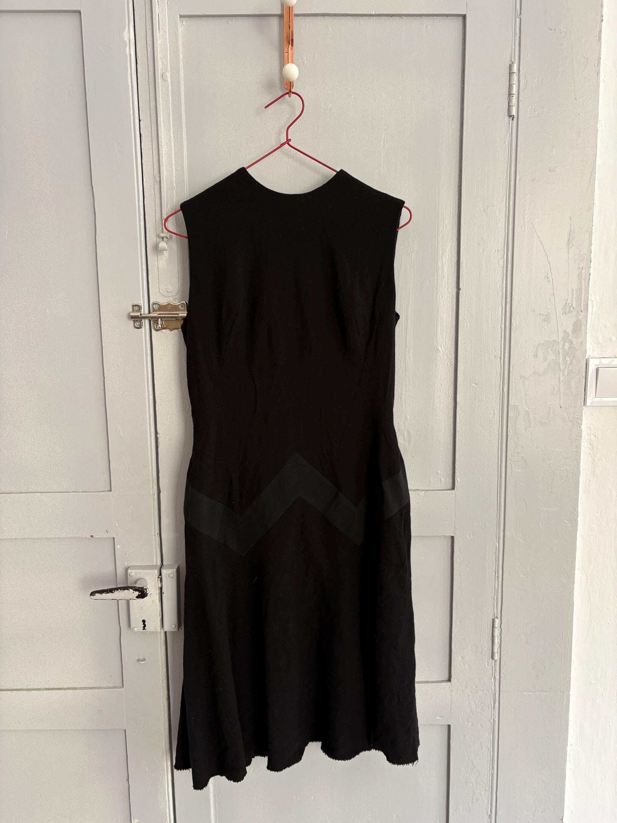 Vintage black mini dress, Luxury feminine fit