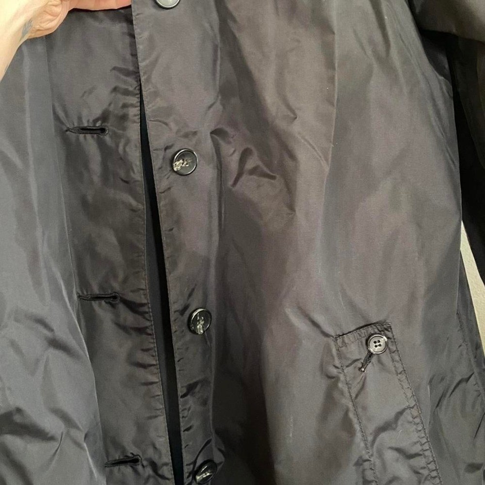 Fleet Street 1980’s black windbreaker trench coat