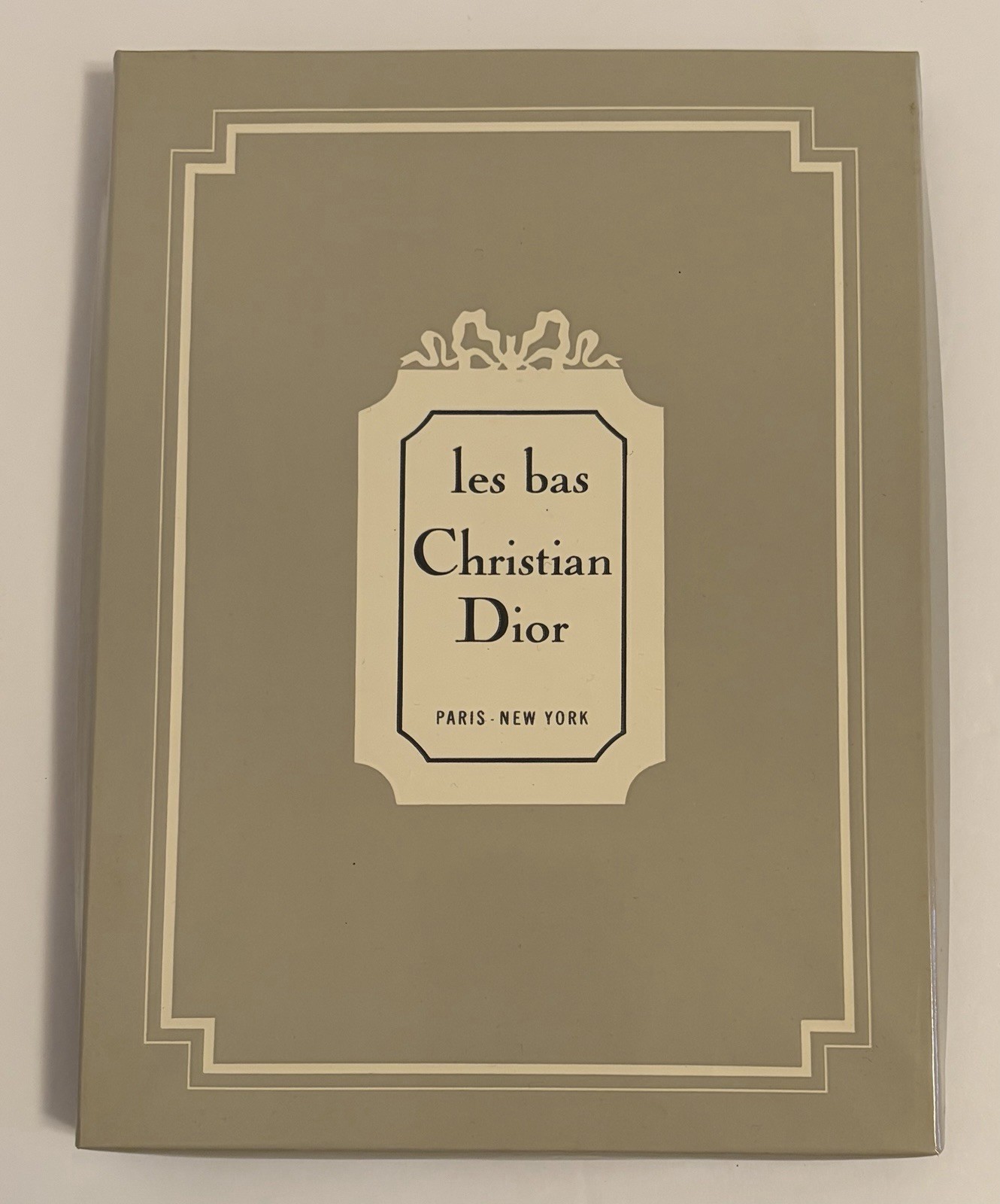 Christian Dior 115 Stockings Dior Lace Morning Mist 10 M -Vintage In Box 1 Pair