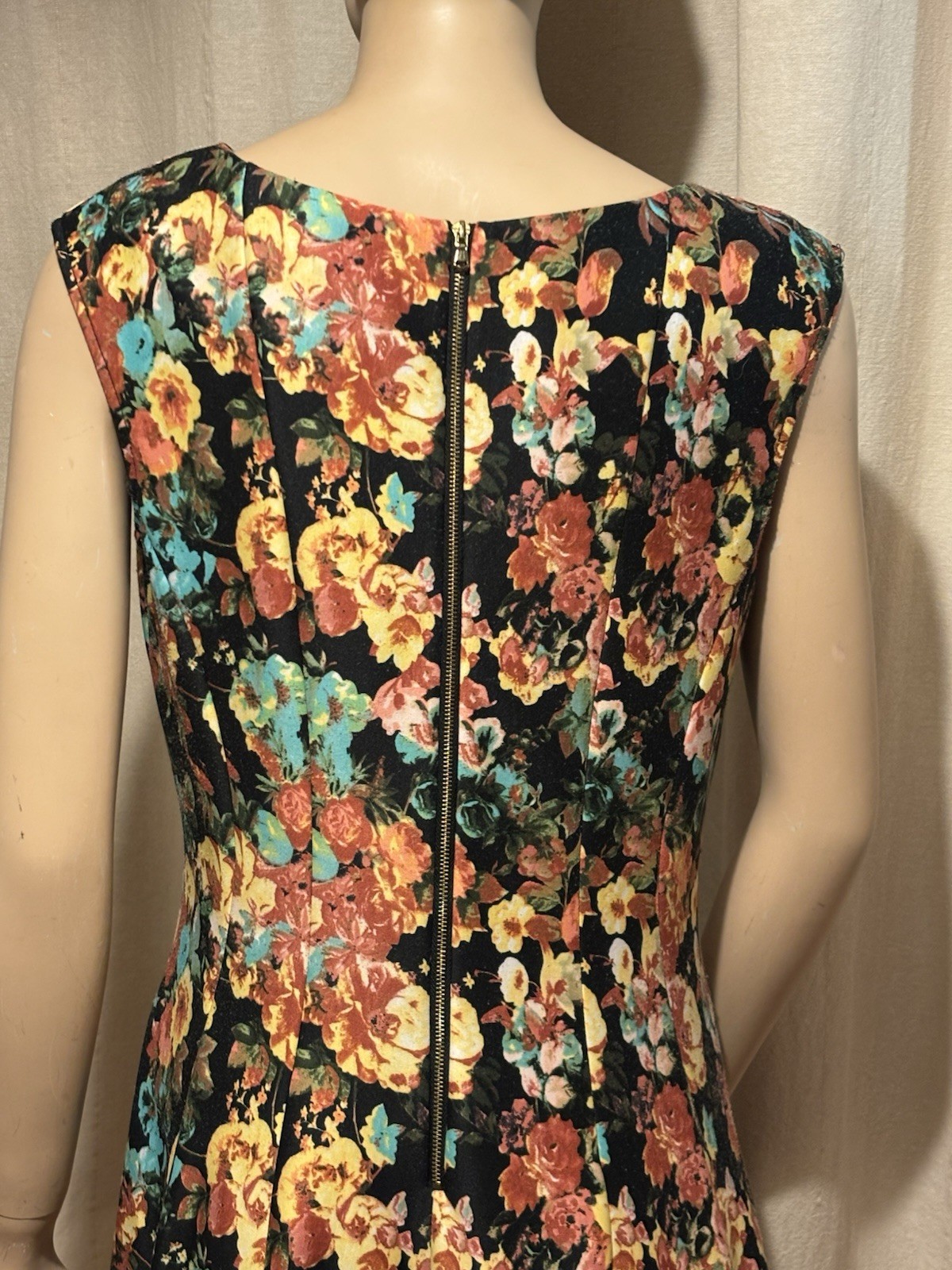 Vintage Floral Princess Style Dress By Gabby Made In Vietnam M