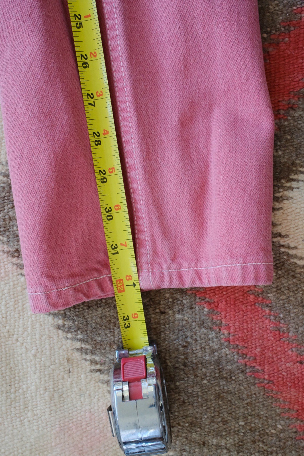 Vintage 80’s/90’s Levi’s 501 Pink 28 X 32 Actual Size Made In USA VGC