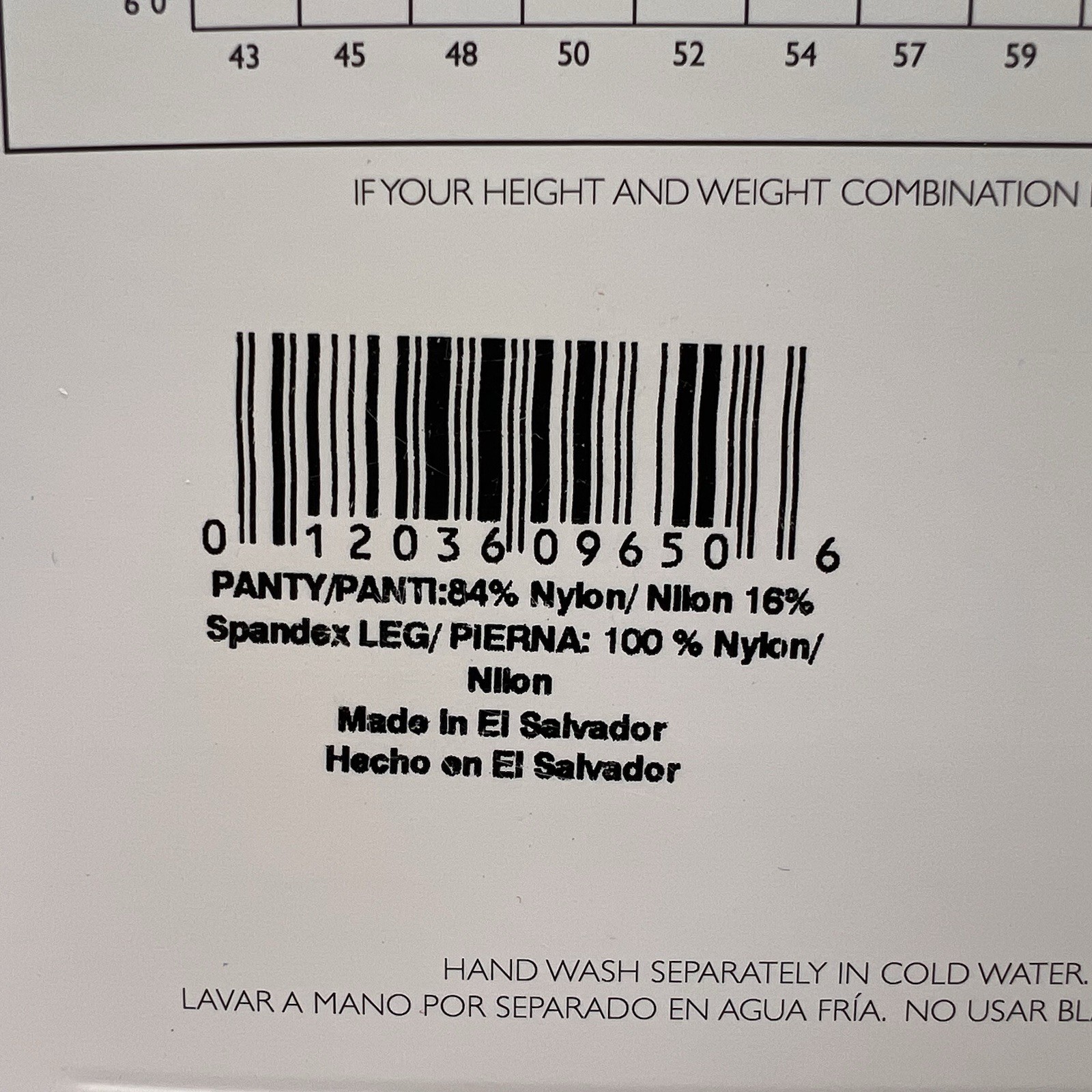 Hanes Absolutely Ultra Sheer Control Top Sheer Toe Size E Jet