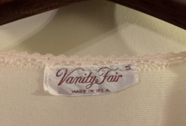 LOT of 3x Vintage Vanity Fair BLUE PINK AQUA Robe Slip Gown Nylon Nightgown SZ S