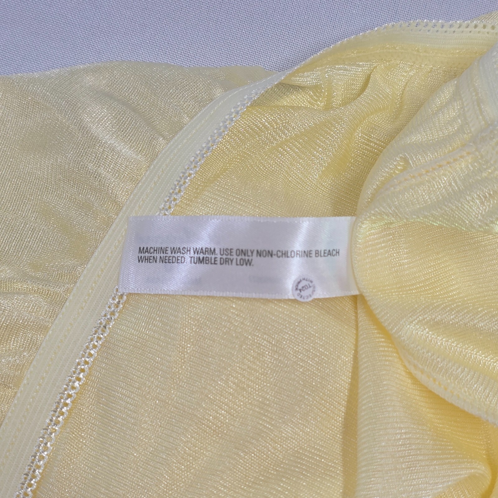 Underscore Granny Panty Shiny Nylon 10/3XL Yellow Mushroom Gusset Sissy