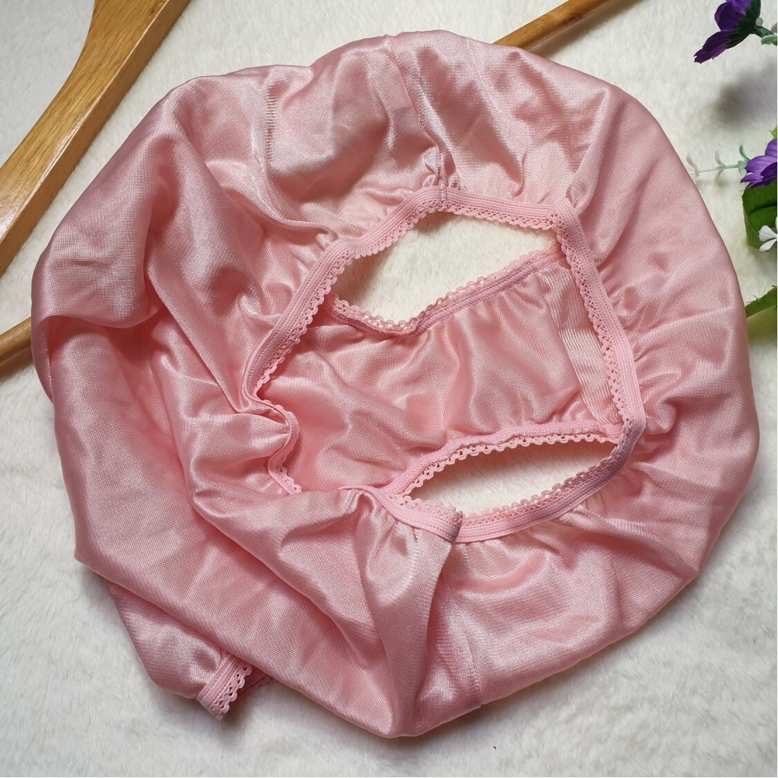 6 Pair Vintage Silky Panties 100% Nylon Sissy Sheer Briefs Size 6-7 Hip 35-39″