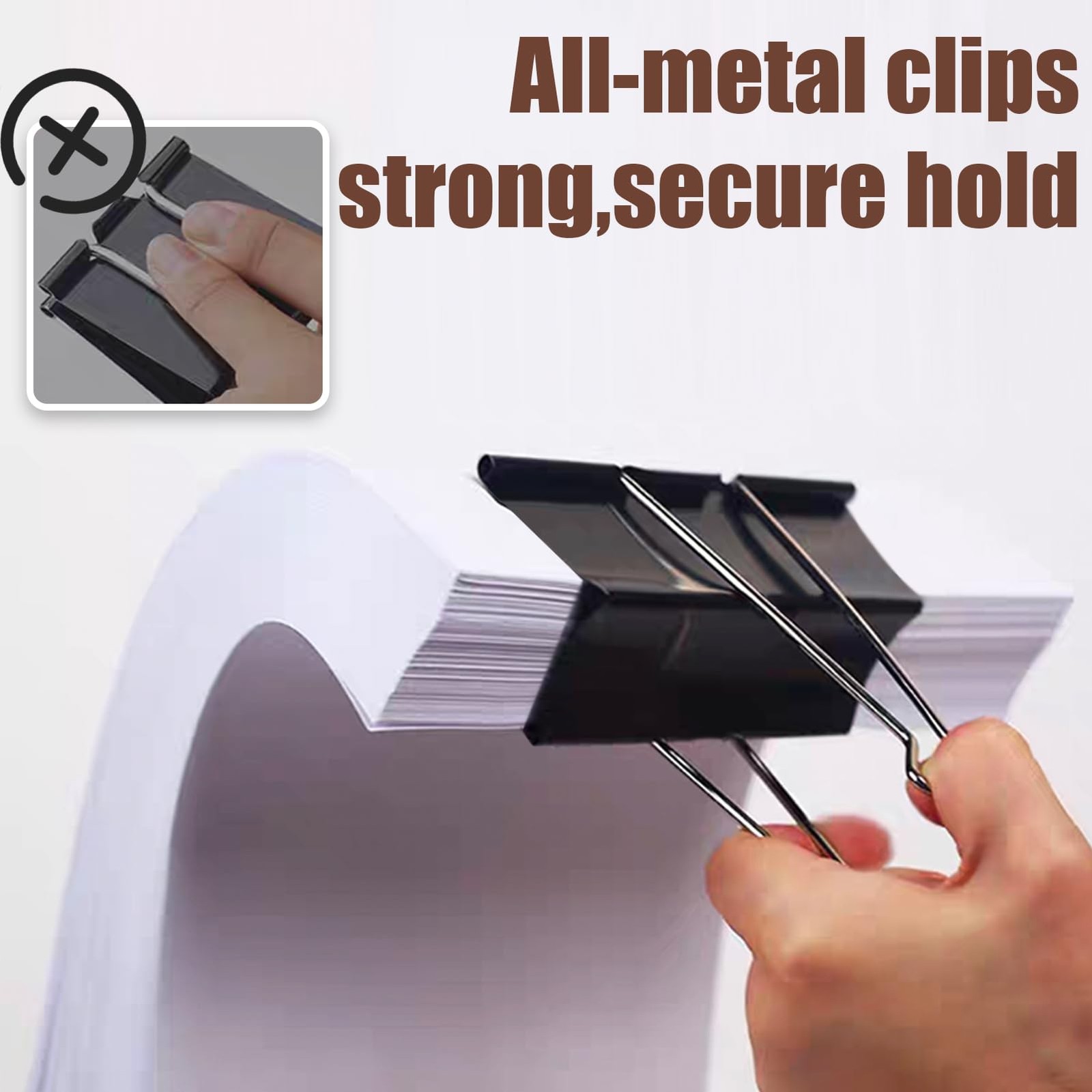 3 Inch Jumbo Binder Clips 36 Pack Heavy Duty Paper Clamps Office Home Supplies B