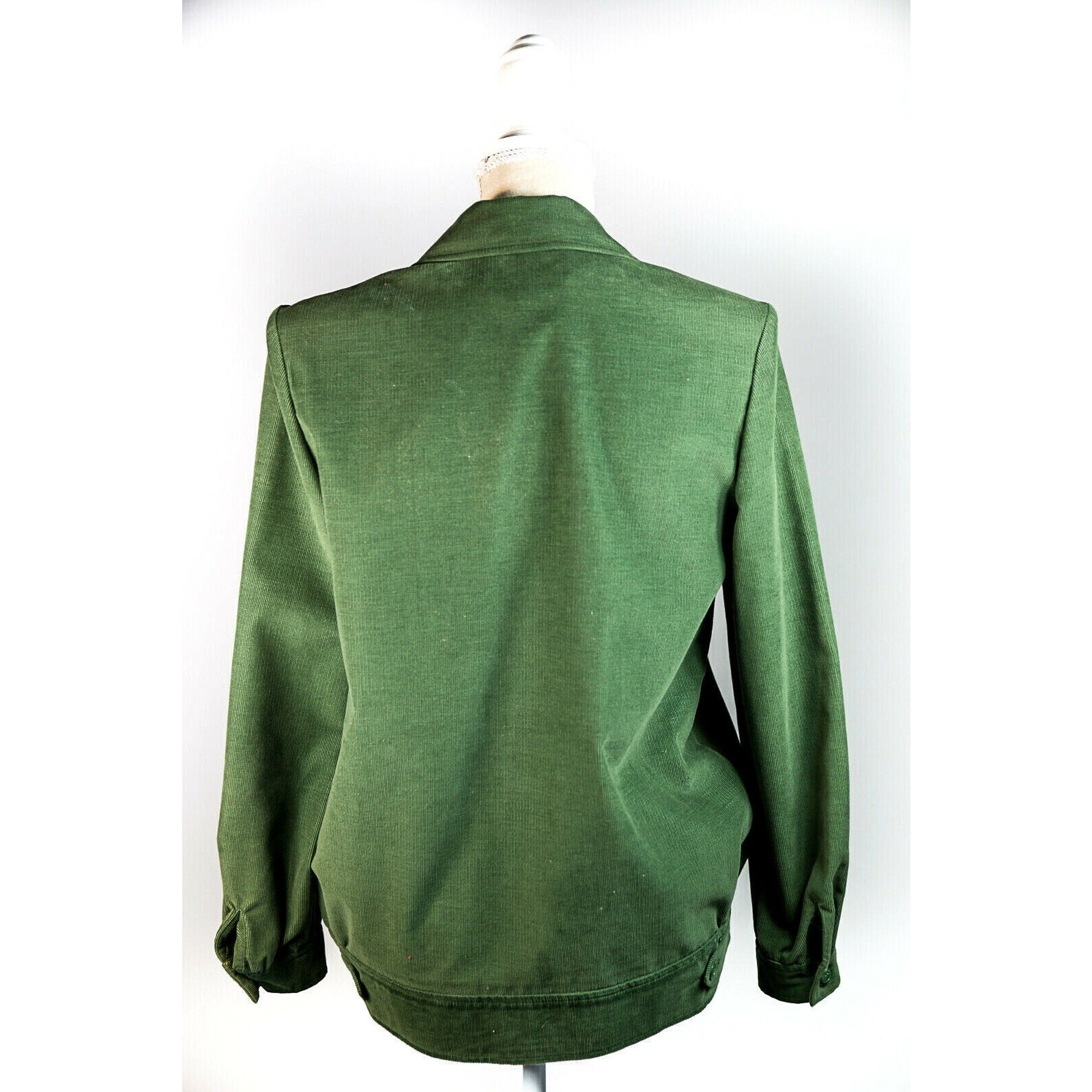 VTG 80s Suburbans Corduroy Midi Skirt Sz 6 Green Cottage Academia Preppy Granny