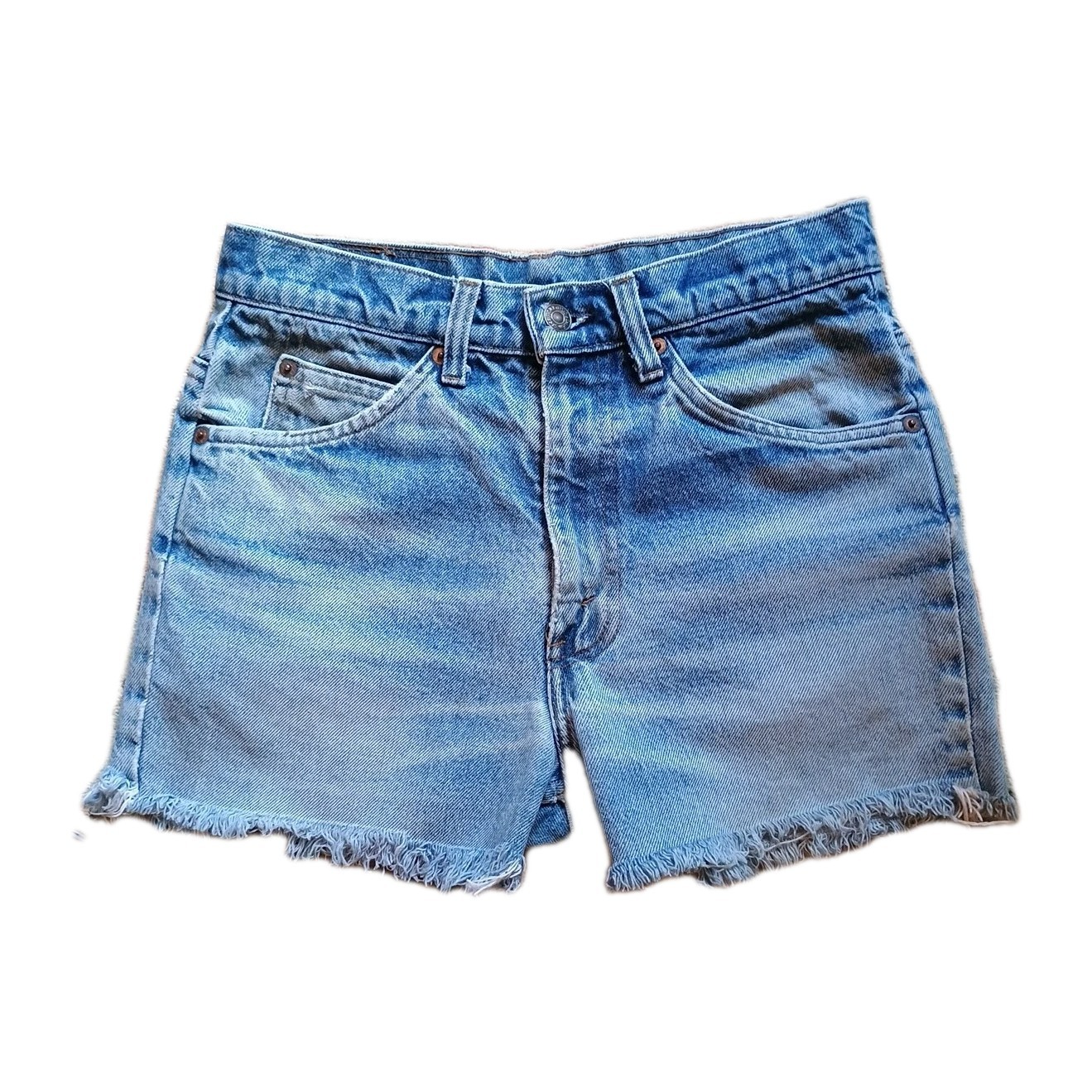 Vintage1980s Levis Cut Offs Sz28 Worn,Frayed,Short Shorts. Plus Free Cutoffs.