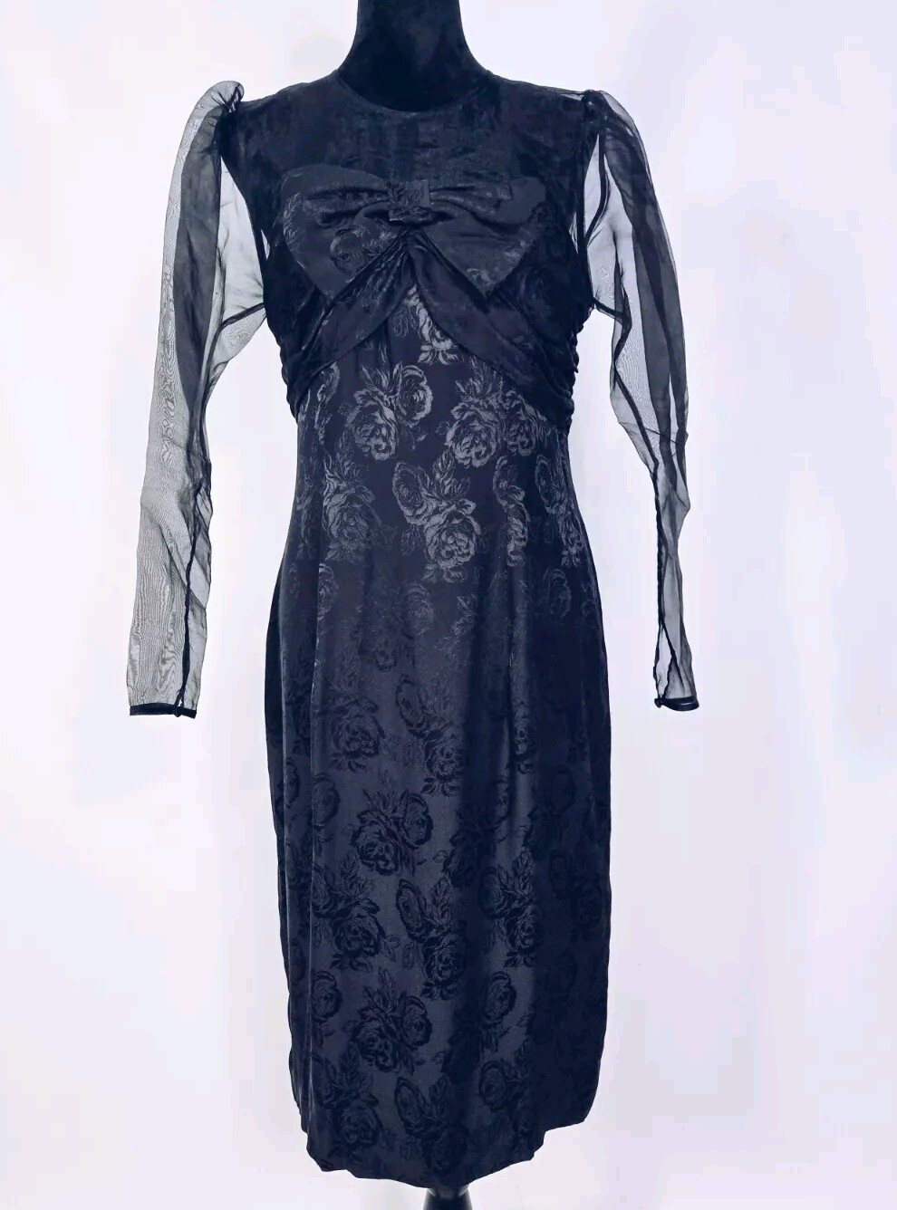 Rimini Vintage Floral Silk Organza Dress