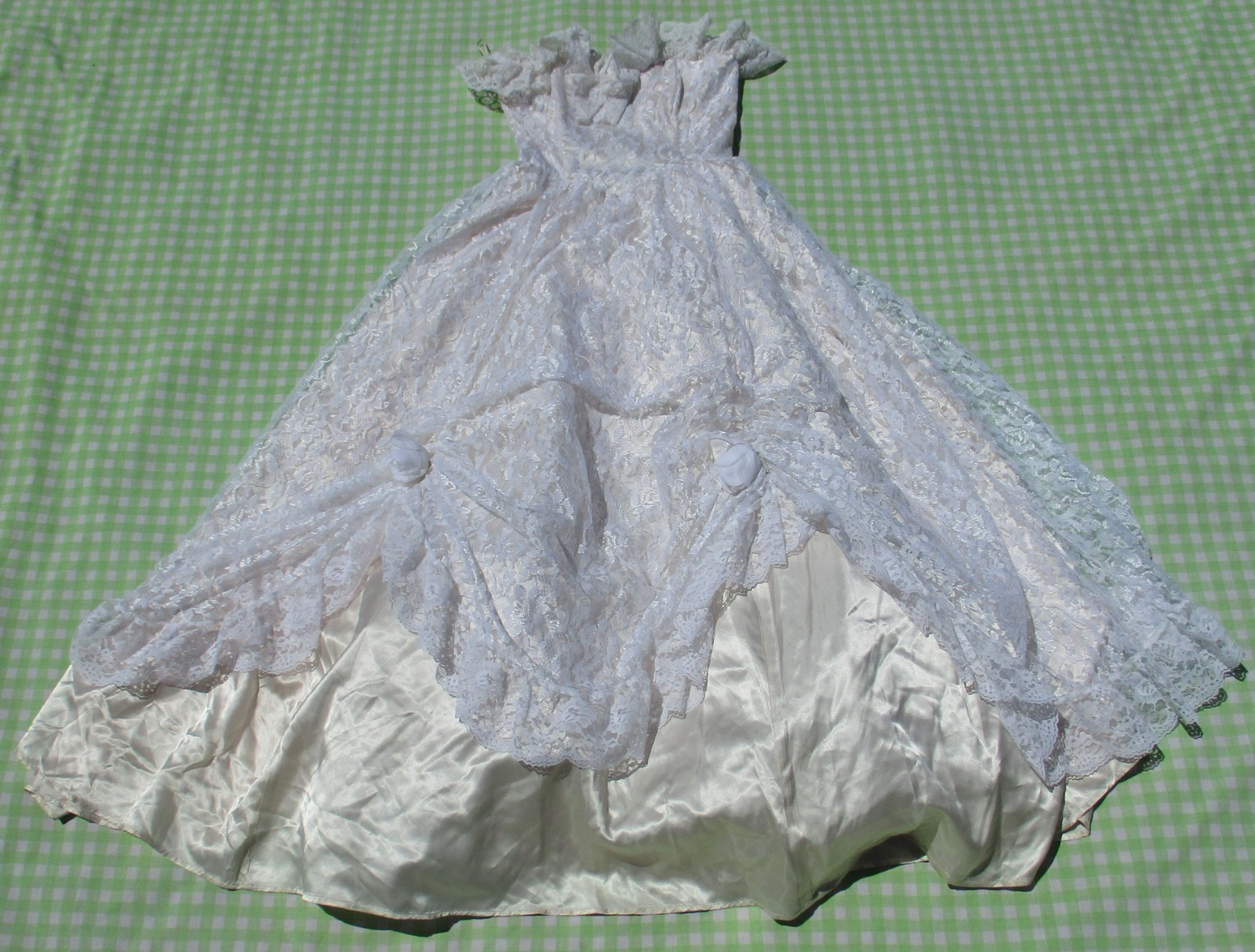 Vintage 70s 80s Gunne Sax Jessica Rococo Southern Bell Strapless Ball Gown Dress
