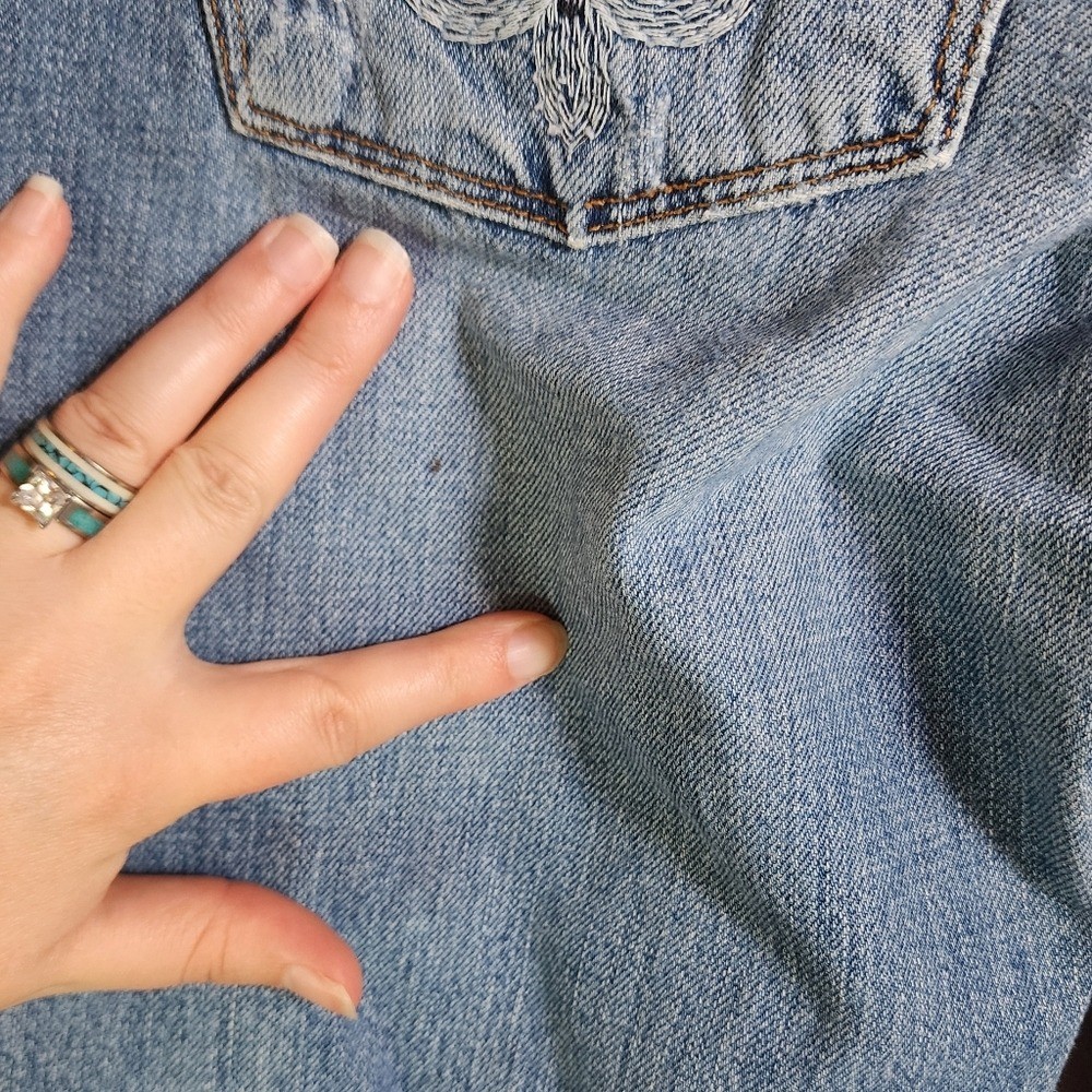 Vintage Lucky Brand Fleur Dream Bohemian Bootcut Jeans Size 6/28