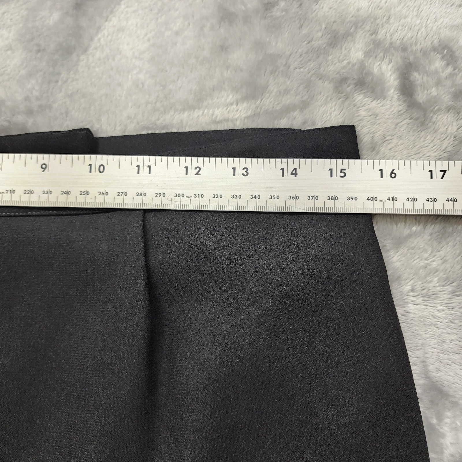 Vintage 90s Kasper ASL Skirt Womens 8 Black Pencil Lined Knee Length Goth Office