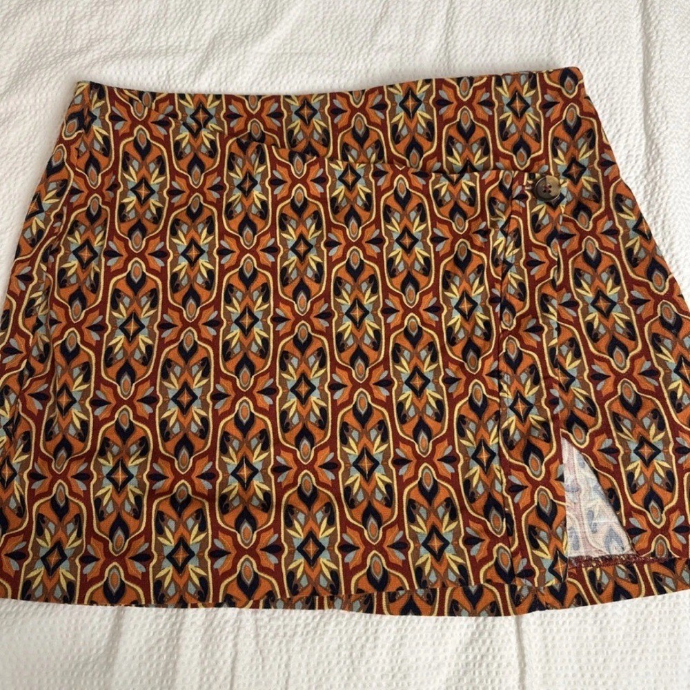 Free People Mini Skirt Sz 6 70s Mod