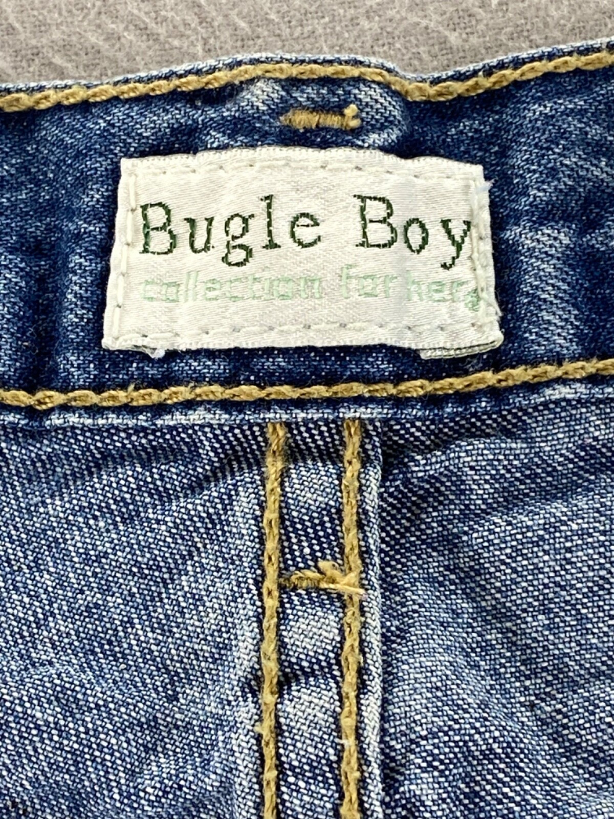 Vintage 90’s Bugle Boy Collection For Her Blue Jean Shorts Womens 14 100% Cotton