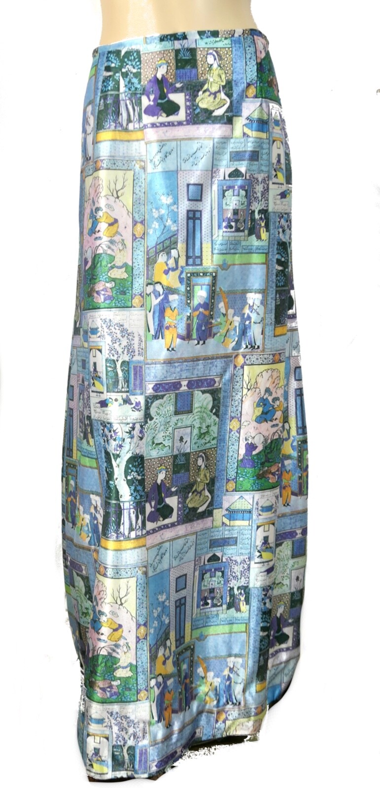Vintage Handmade diy Maxi Skirt Circa 60s 70s A Line Pencil L 45 long