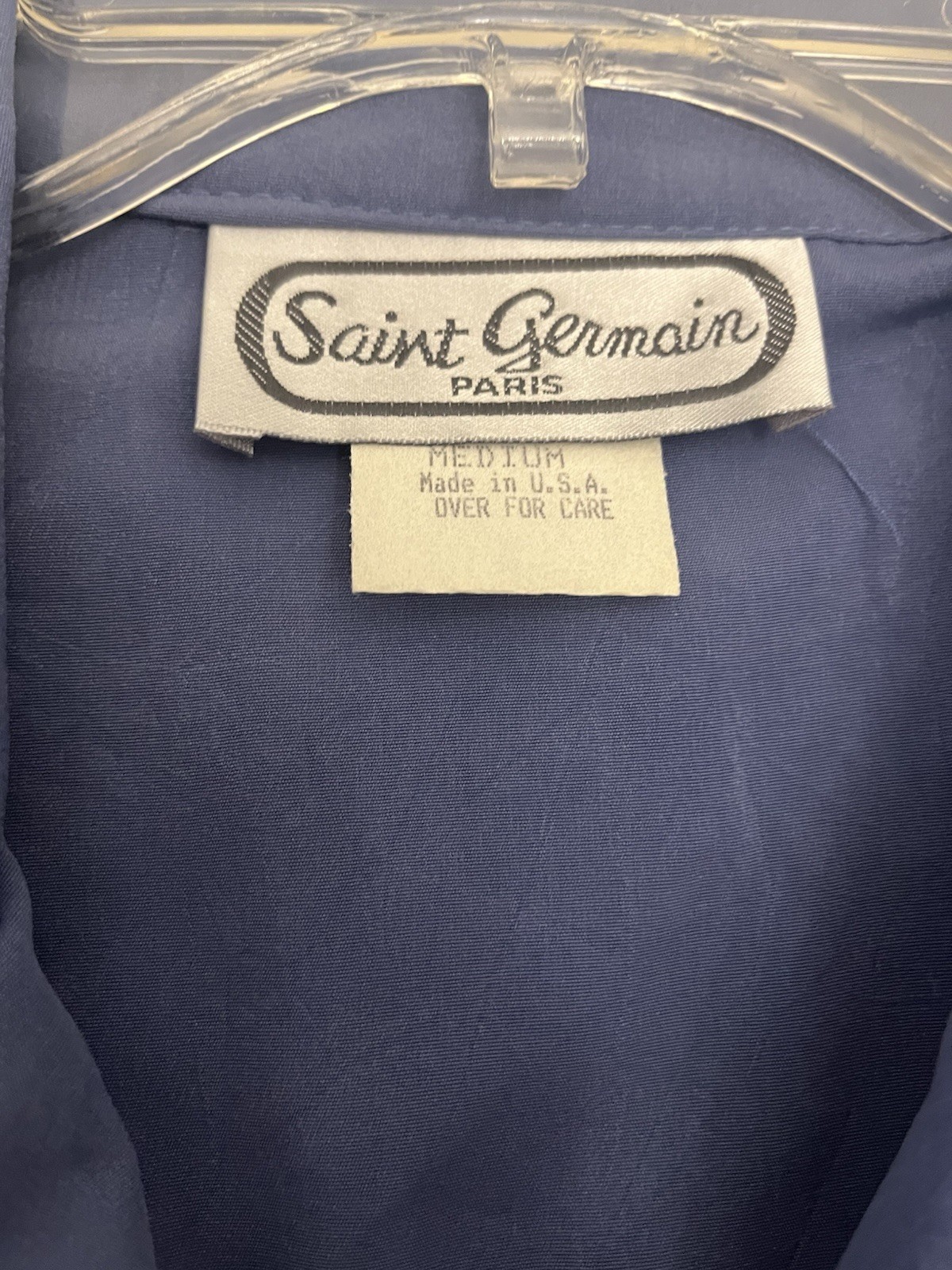 VTG 80s Paris Saint Germain Blue Utility Jumpsuit NWT Medium Made In USA Gold