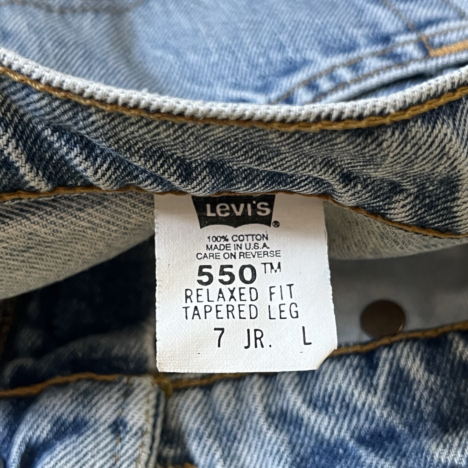 Vintage 90s Levi’s 550 Jeans Women’s 27×32 USA Made Relaxed Tapered Leg