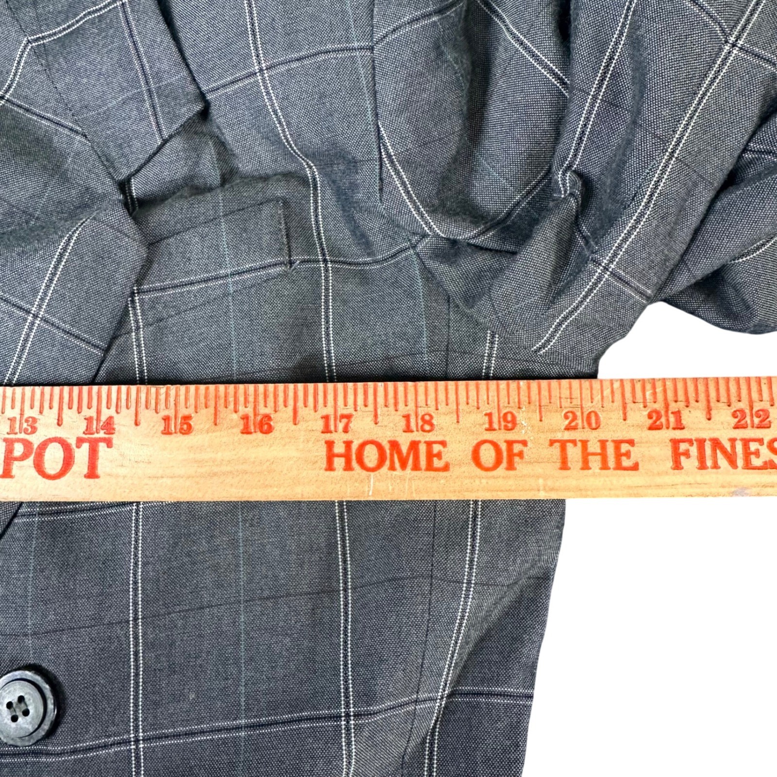 Stirling Cooper Vintage Gray Windowpane Plaid Skirt Suit Set NWT Size 12