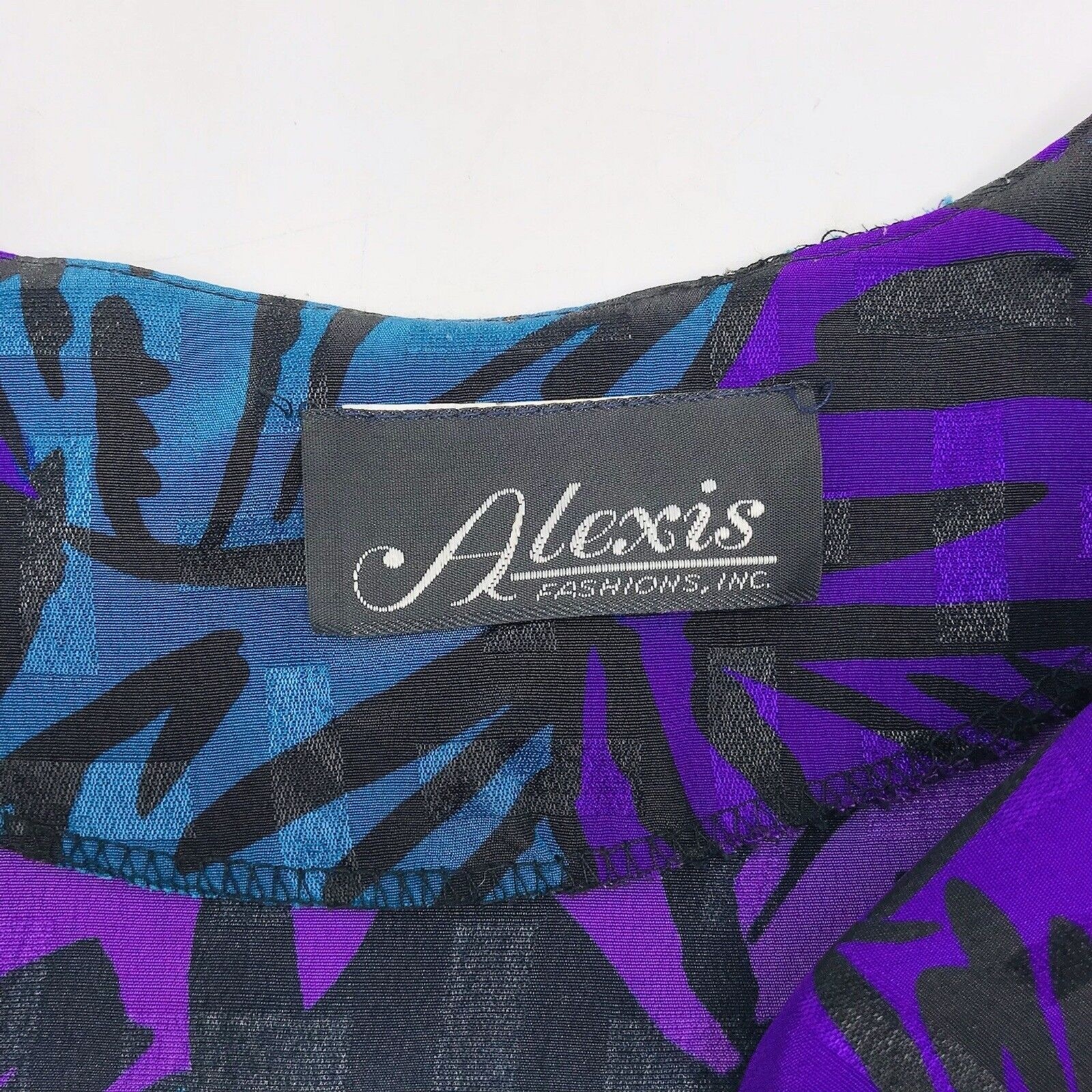 Alexis Fashions Inc Vintage Secretarial Day Dress Fitted Waist Womens Size 8