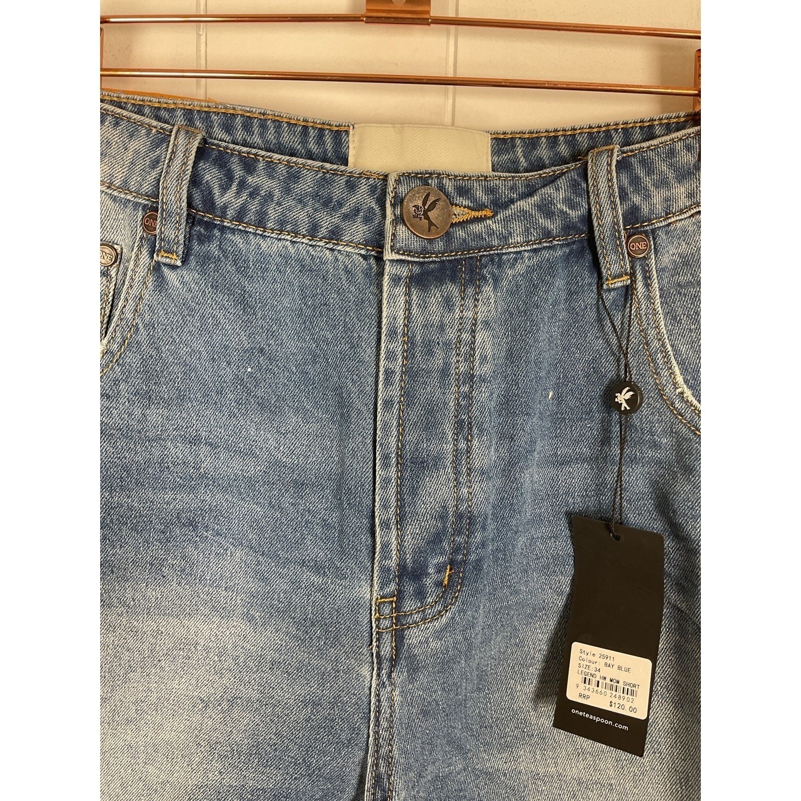 One Teaspoon Legend High Waist Mom Short NWT Size 34