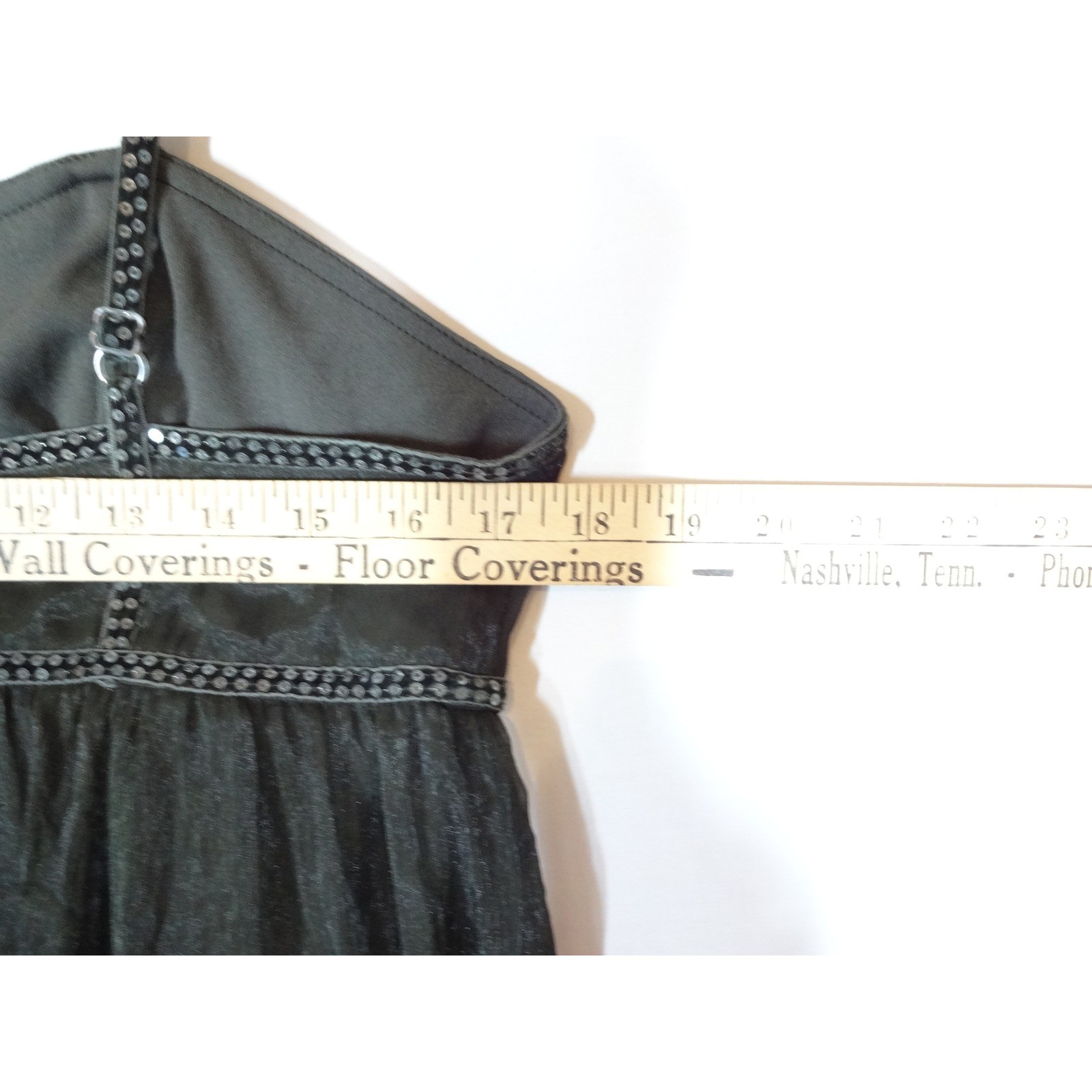 Vintage Y2K Pinky Babydoll Dress Large Gray Black Sequin Trim Whimsigoth Fairy