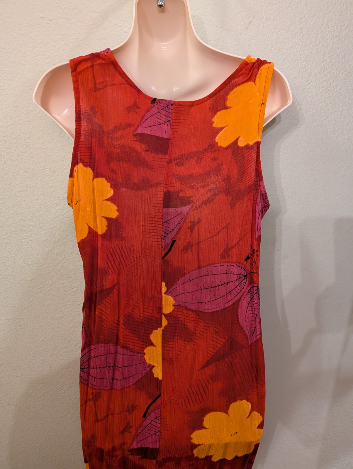 Gorgeous 100% Rayon Slitted Dress With Jacket, Medium Shell Buttons, Vintage NWT