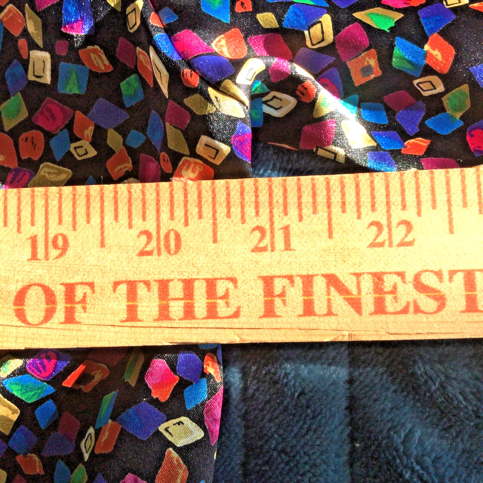 Vtg Marlis Blouse Colorful Confetti Print Draped Cowl Neck Retro Artsy Career 6