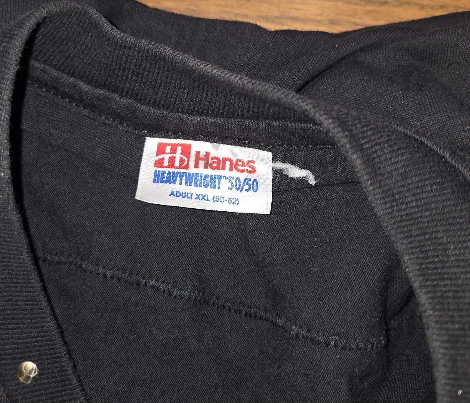 1990s Western Fringe Studded Top Single Stitch T Shirt Hanes Tag Black Size XXL