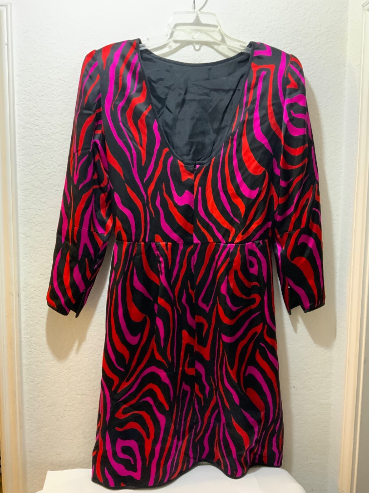 Vintage 100% Silk Stanley Platos Martin Ross Women’s Dress Size 12 USA
