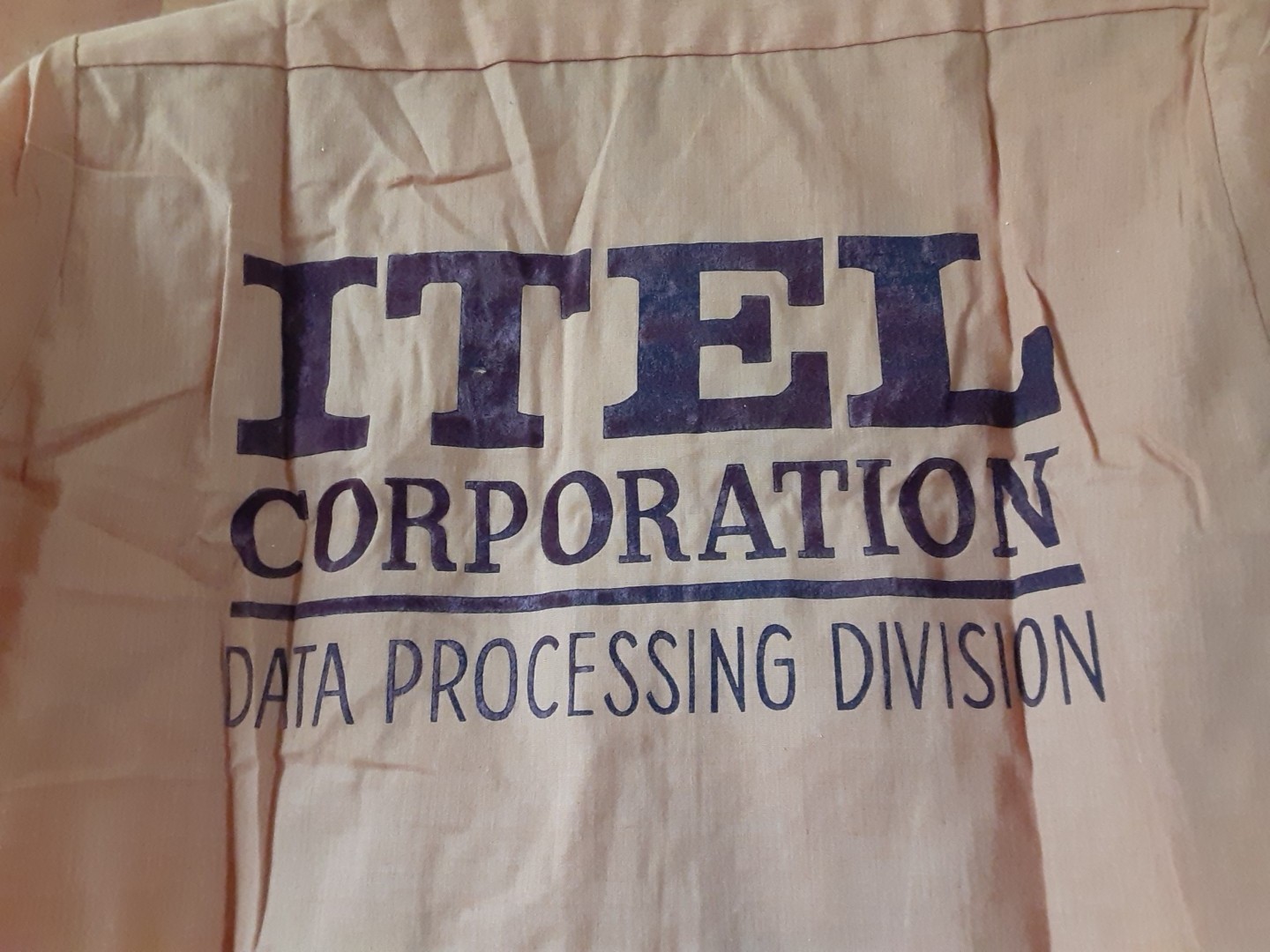 Vintage womens Sz 34 Hilton bowling shirt Adv. Itel Corp. Bloody Mary Nancy name