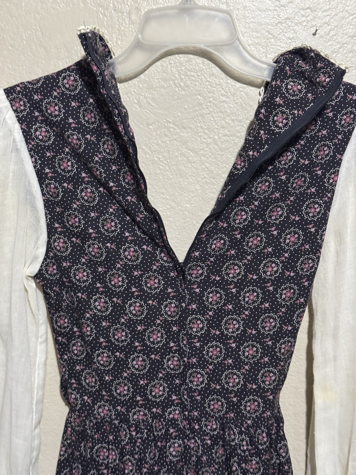 Vintage 70s Gunne Sax by Jessica Floral Maxi Dress Prairie Peasant Size 5