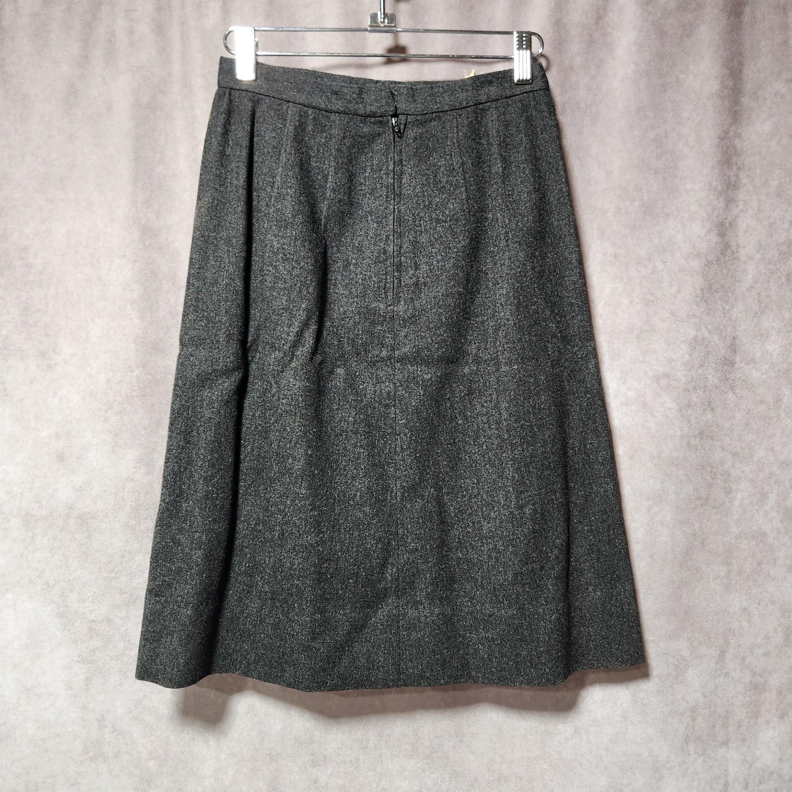 Vintage women’s 2pc PENDLETON Suit Jacket Skirt set Dark Gray 100% Wool size 10