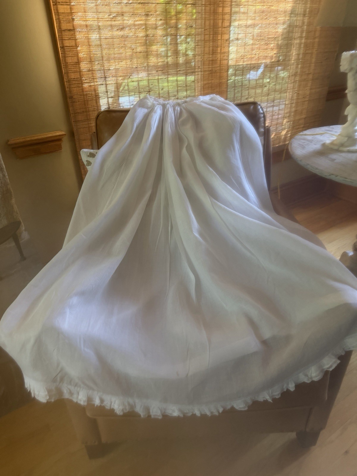 Antique Victorian Organza Skirt