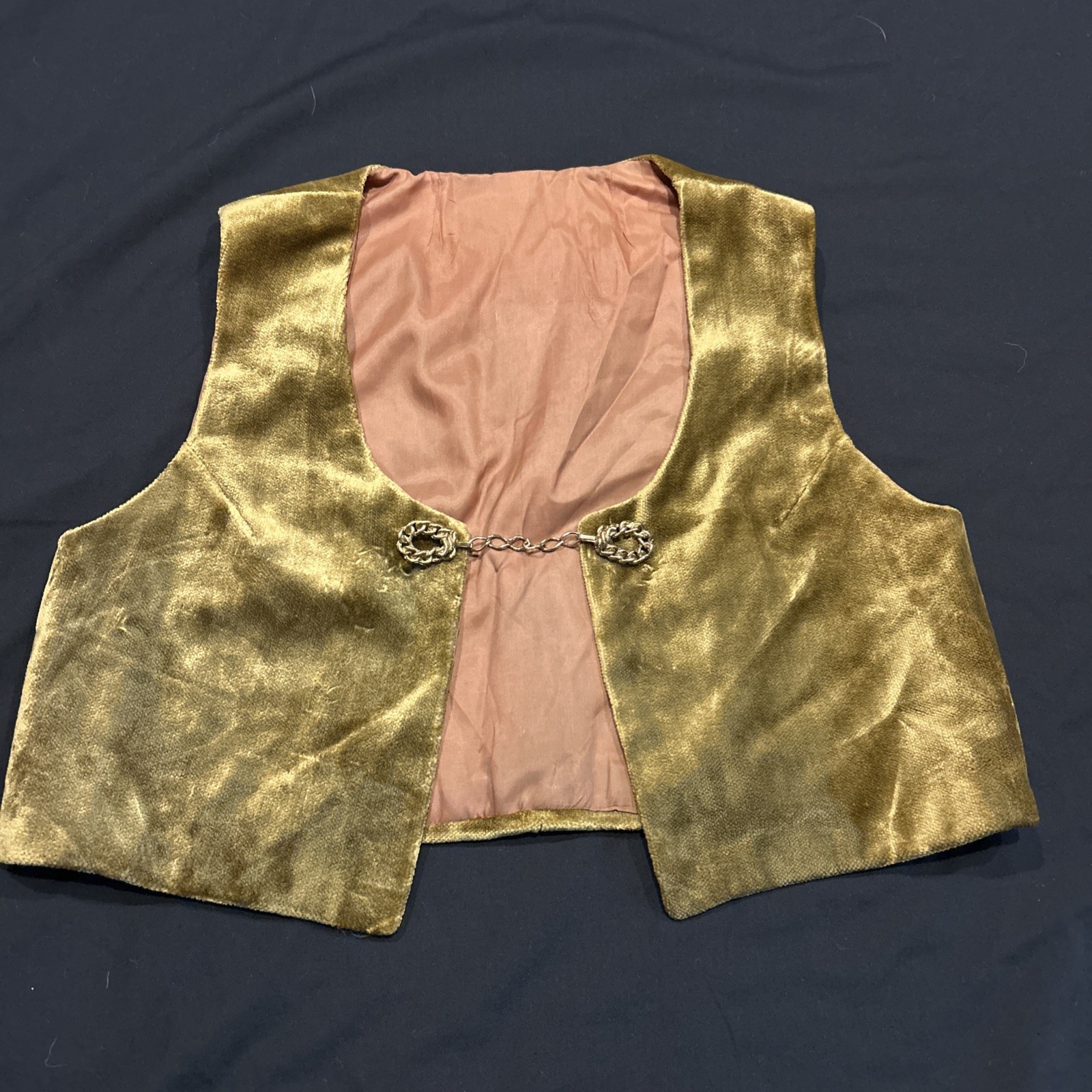 Handmade Vest Velour Women’s Sleeveless Costume Lined B7