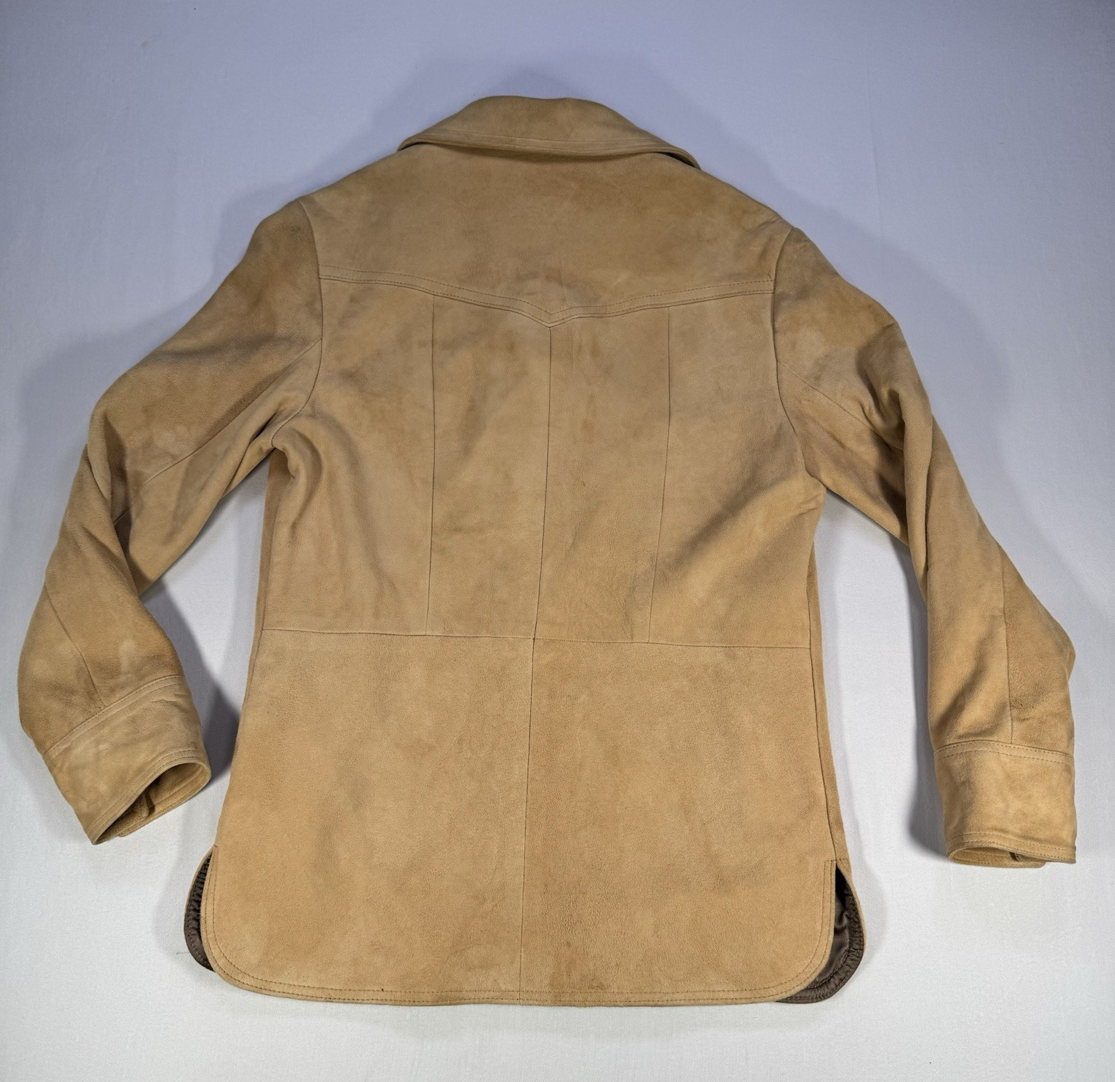 1970s Vintage New England Sportswear Co Suede Jacket Women’s 10 USA Tan