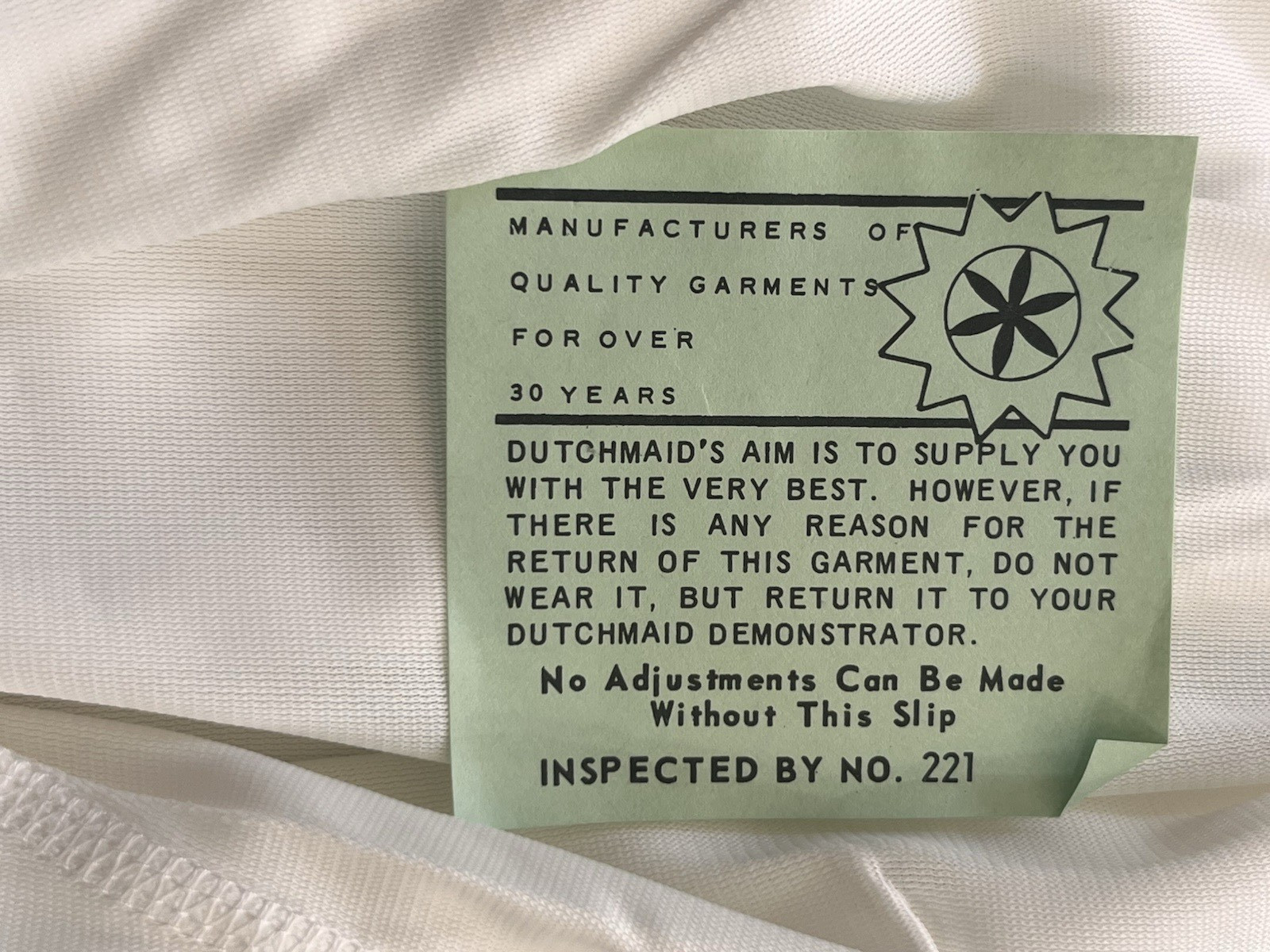 VINTAGE DUTCHMAID 100% ACETATE PANTY STYLE 12 SIZE 38 NEW MADE IN USA