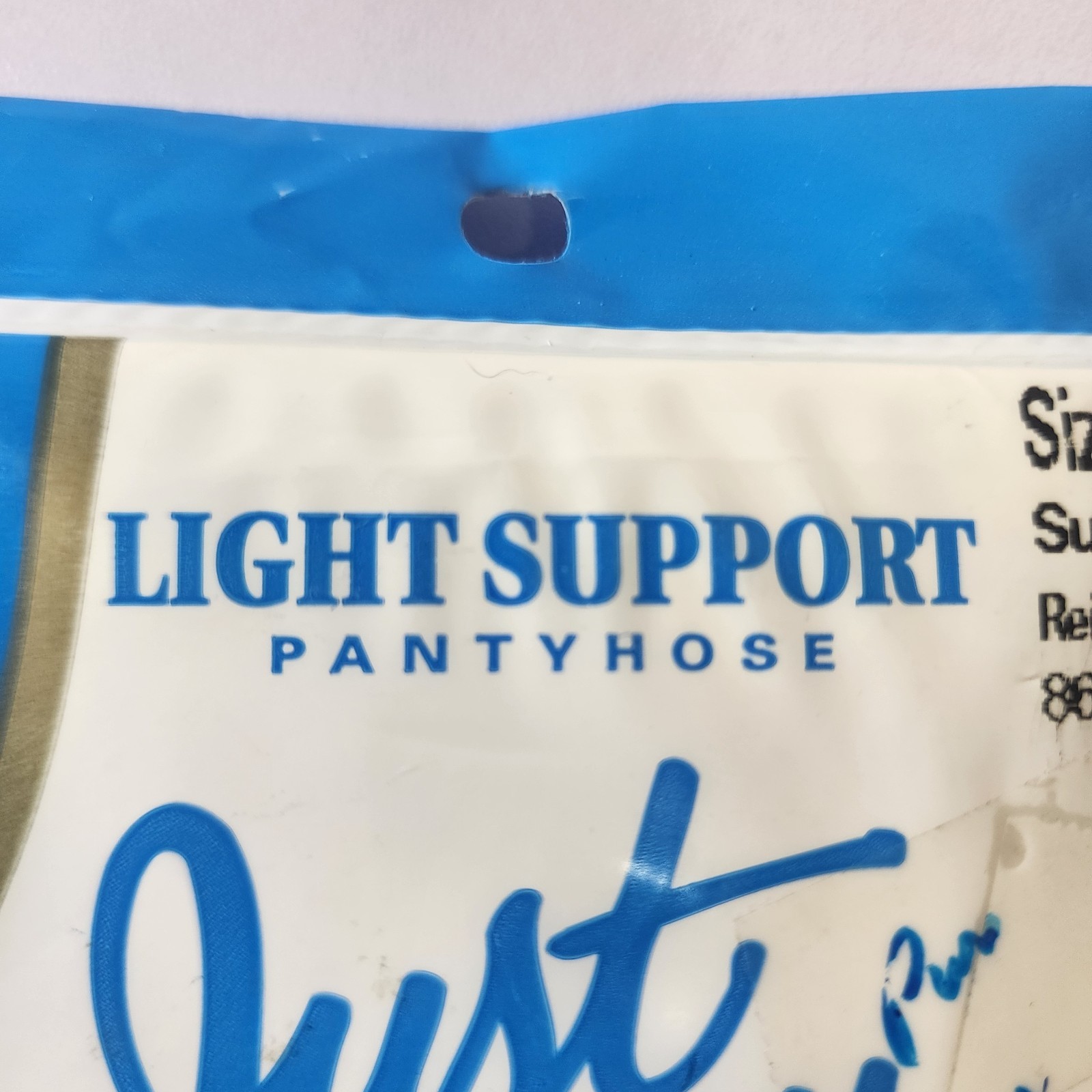 Vtg 1998 Just My Size Light Support Pantyhose 3X Suntan Reinforced Toe 86321-R3S