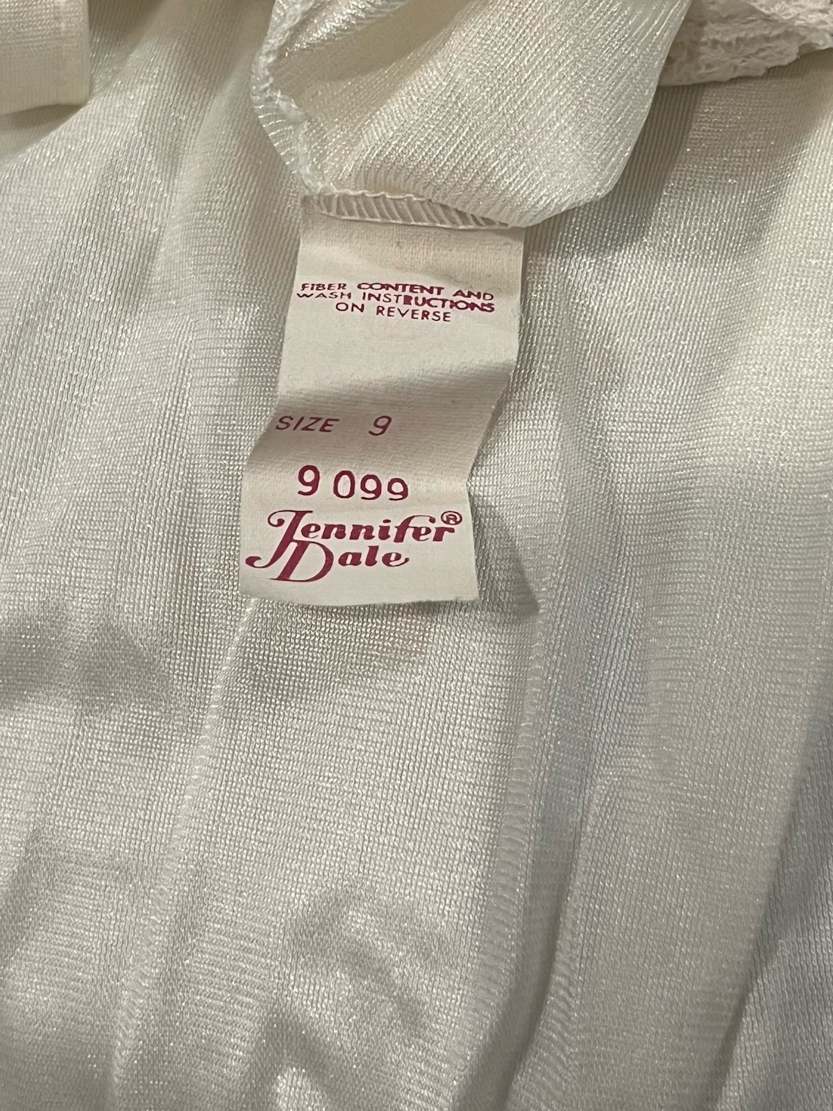 Vtg Jennifer Dale Lace Details Long 100% Nylon Nightgown-Union Made USA Size:9