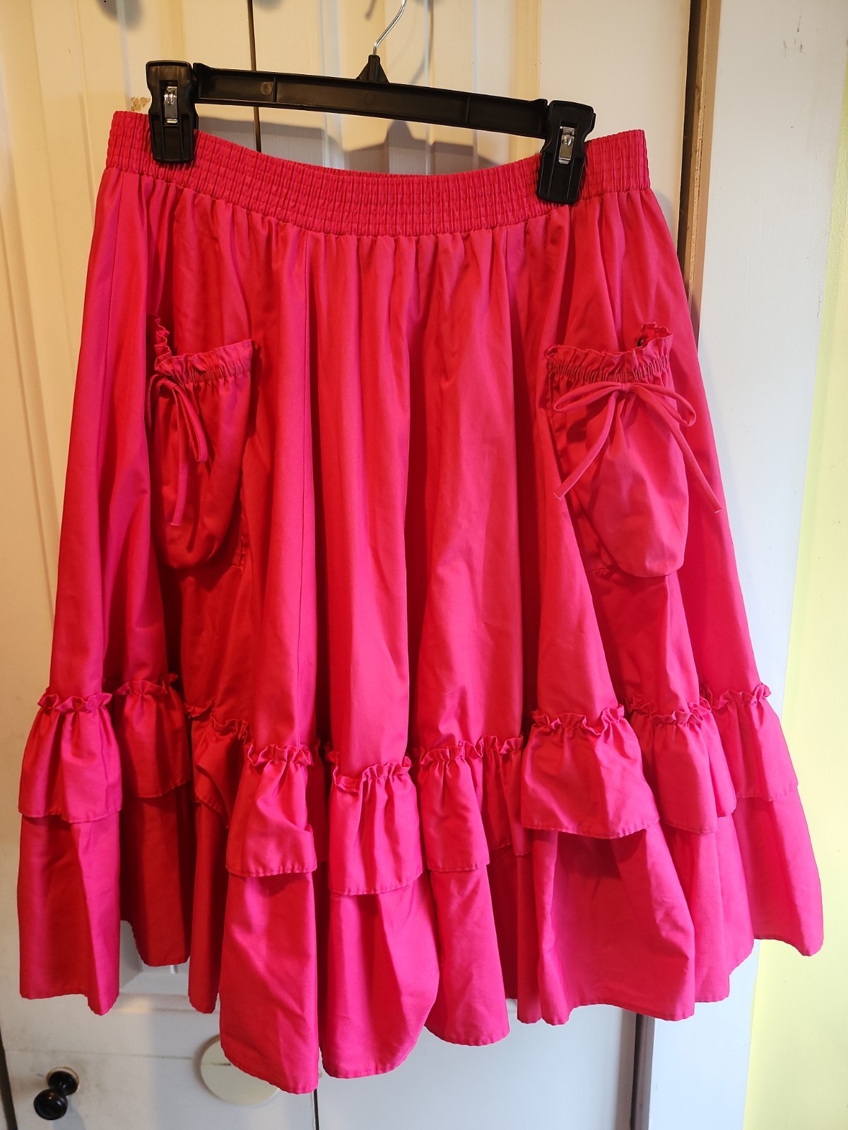 Partners Please! Malco Modes Square Dance Skirt & Blouse Red And Lace Size Large