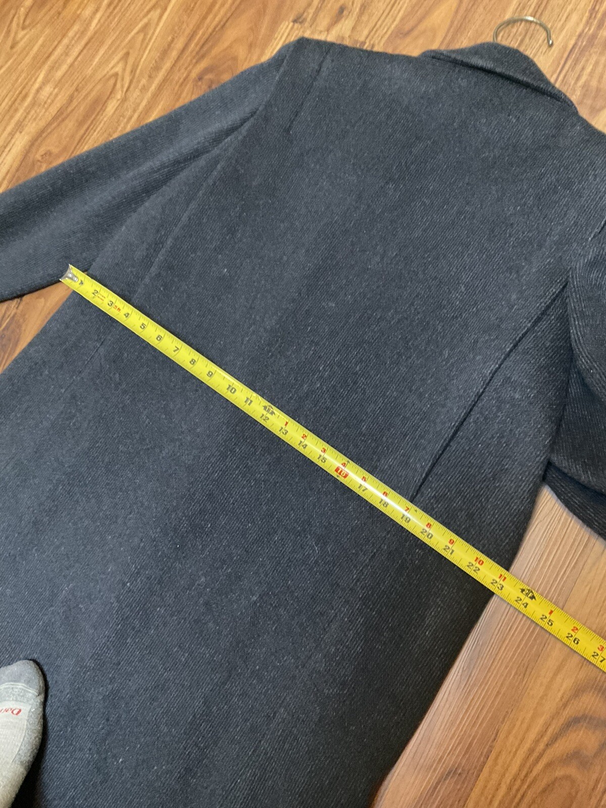 Vintage 80’s over coat winter jacket cashmere wool blend Women’s Black USA Union
