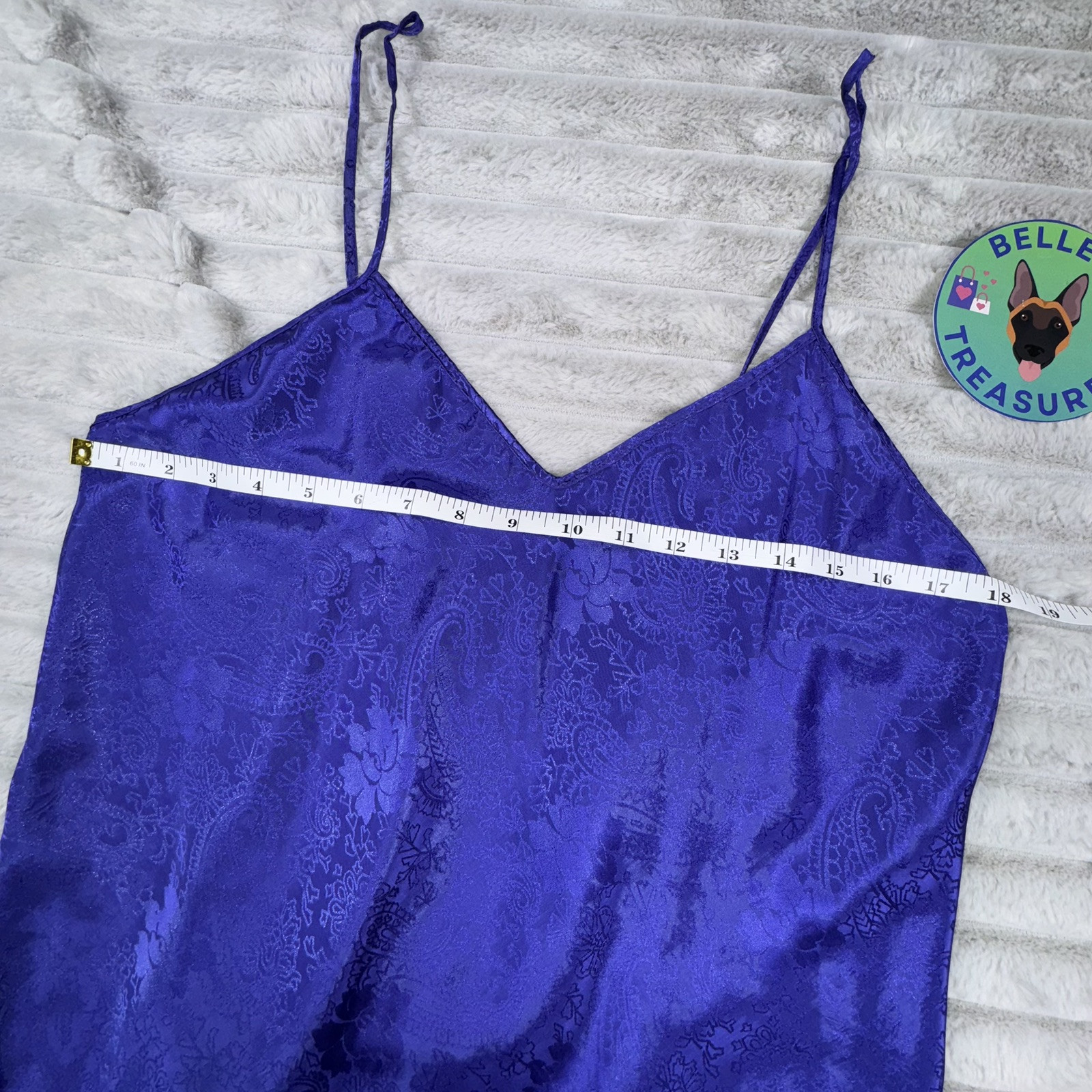 Romance Du Jour Large Inc Lingerie Teddy Purple Floral Paisley Inlay Slip Dress