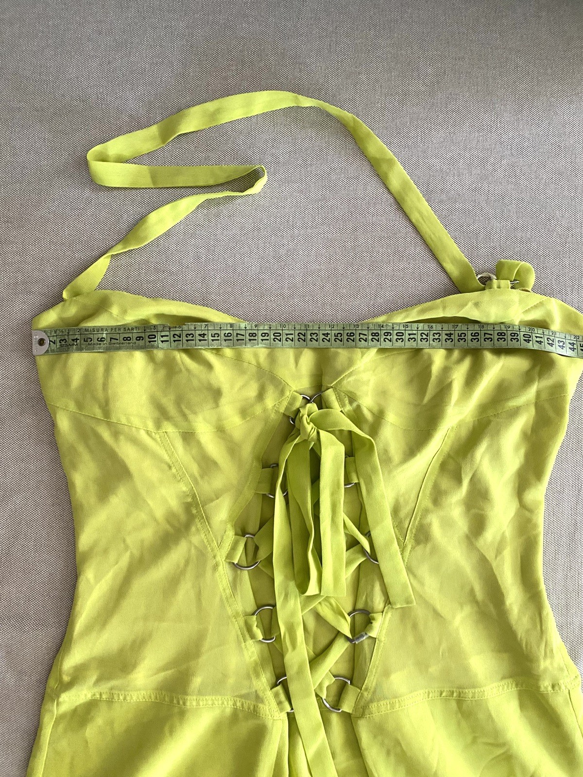VINTAGE 90’s GIANNI VERSACE jeans couture dress size 48 XL