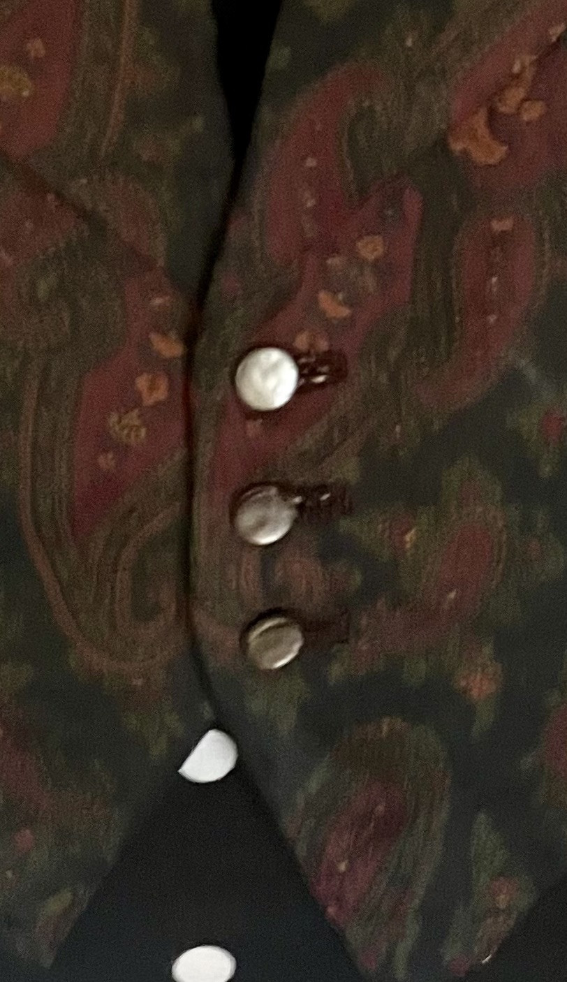 Holliday and Brown-Vintage Silk Paisley Vest-Coach & Horses Yard-Saville Row